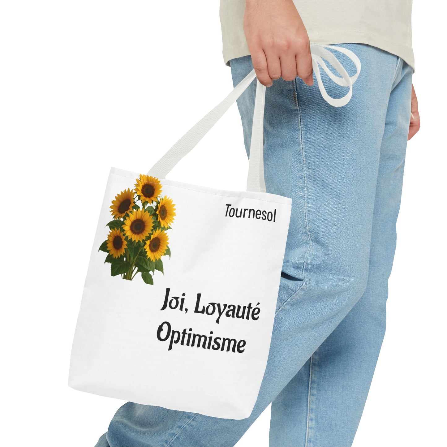 Sunflower Tote Bag - Joy and Optimism Design, Eco-Friendly Tote, Floral Shopping Bag, Gift for Nature Lovers, Summer Accessory