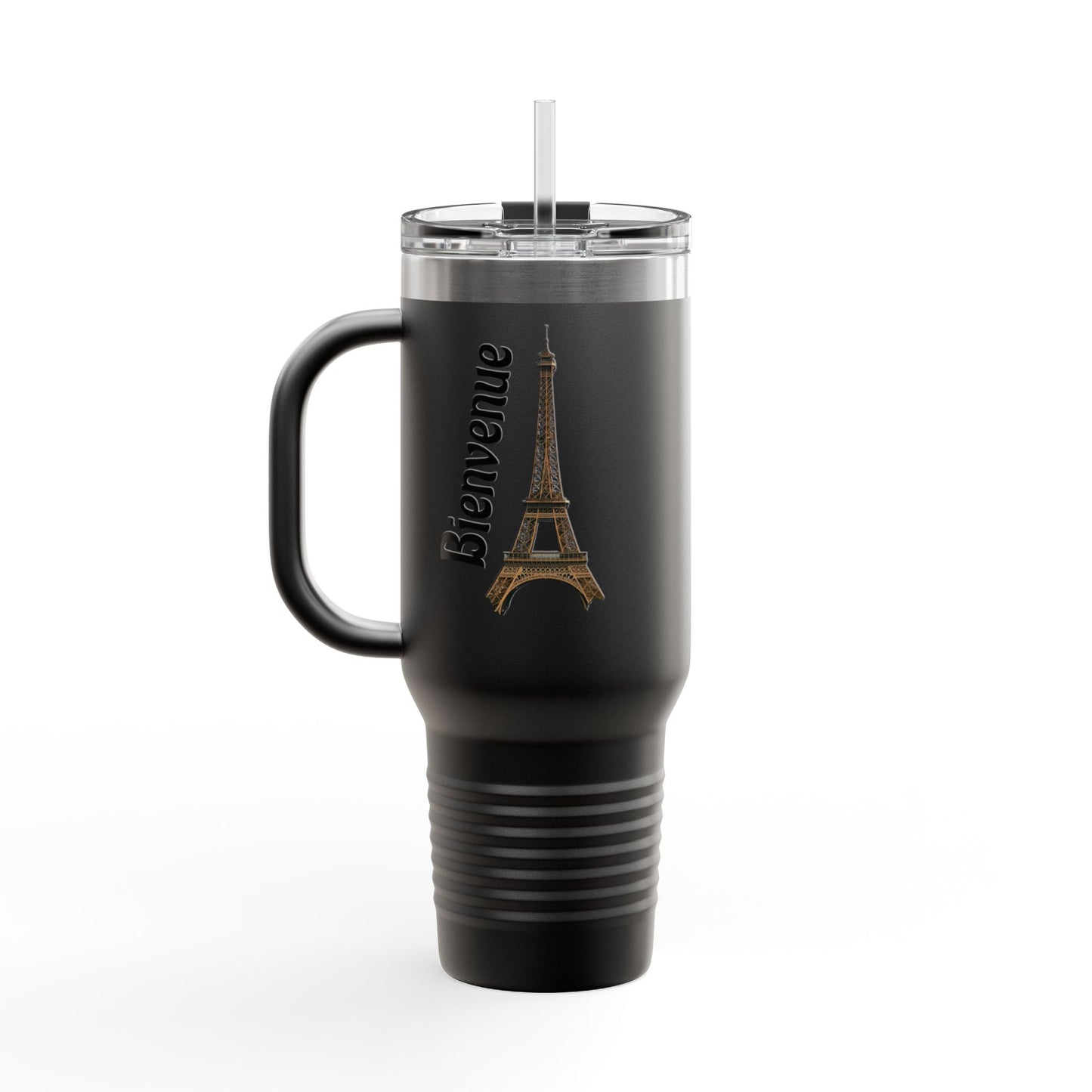 Eiffel Tower Insulated Travel Mug – 40oz, Keeps Drinks Hot/Cold, Perfect for Travel, Coffee Lovers, Gifts for Paris Enthusiasts