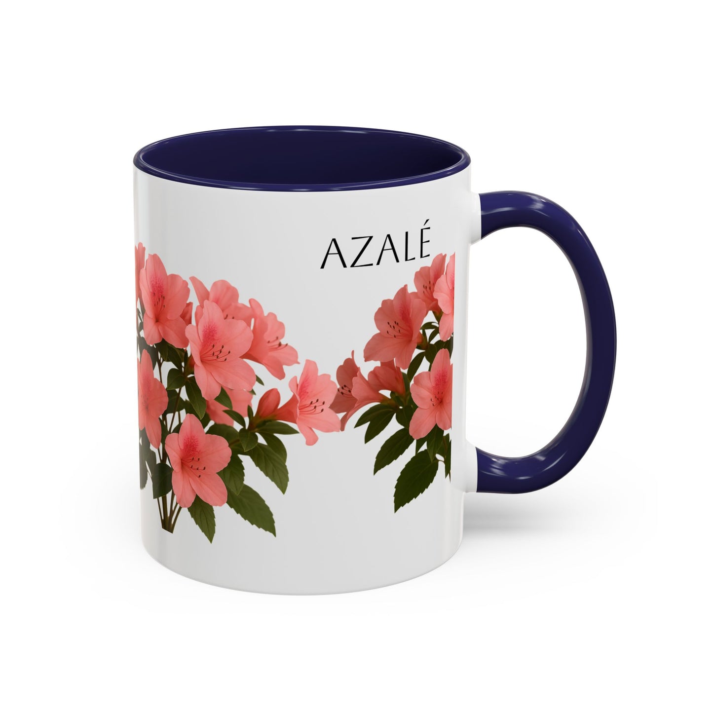 Azalea Floral Coffee Mug, Elegant Tea Cup, Gift for Garden Lovers, Mother's Day, Flower Enthusiasts, Home Decor