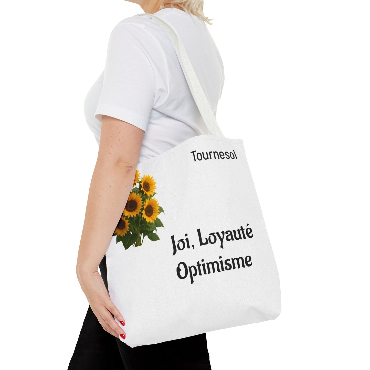 Sunflower Tote Bag - Joy and Optimism Design, Eco-Friendly Tote, Floral Shopping Bag, Gift for Nature Lovers, Summer Accessory