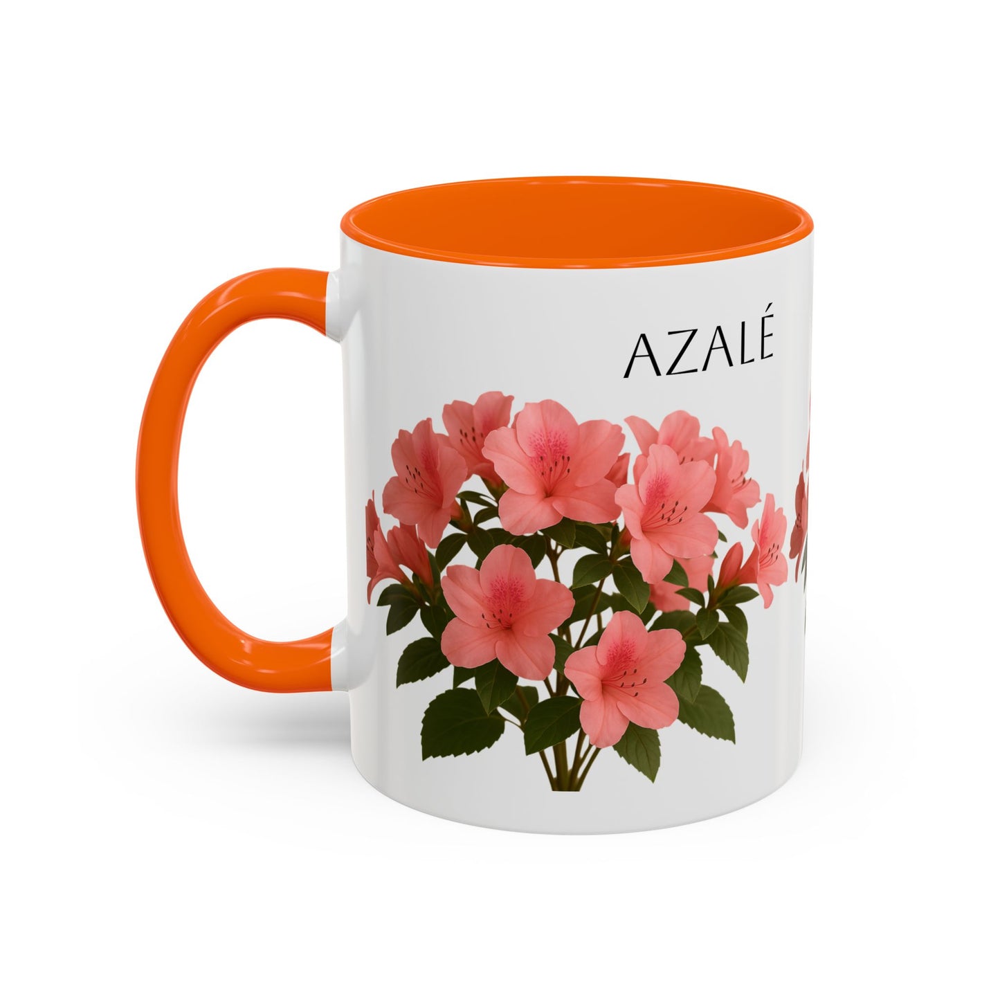 Azalea Floral Coffee Mug, Elegant Tea Cup, Gift for Garden Lovers, Mother's Day, Flower Enthusiasts, Home Decor