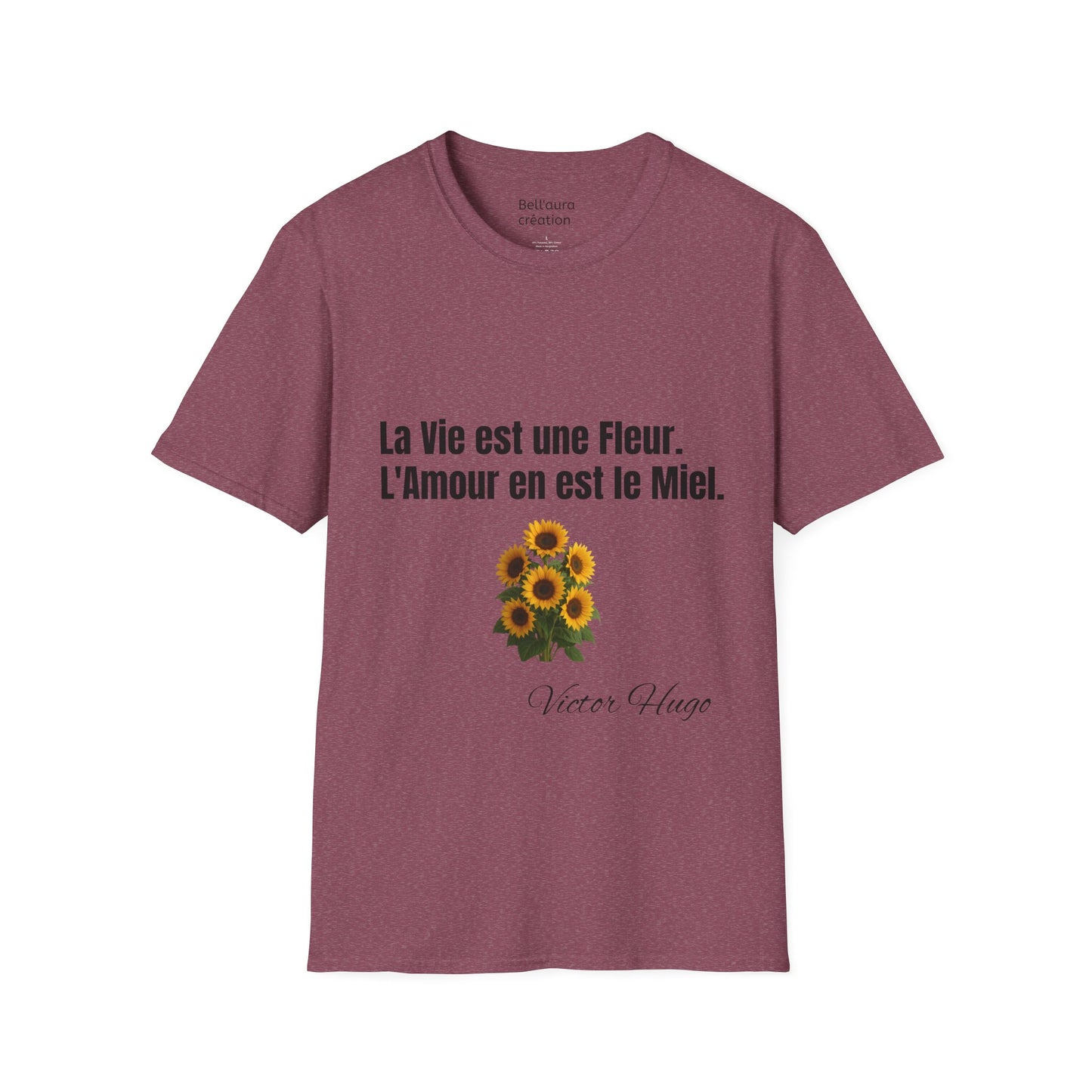 Flower Quote Unisex T-Shirt, Inspirational Tee, Gift for Her, Garden Lover Shirt, Mother's Day Present, Nature Lover Apparel