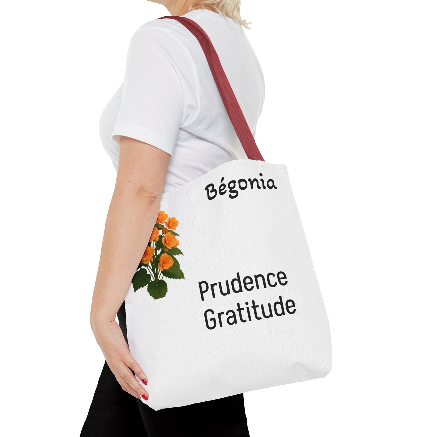 Botanical Gratitude Tote Bag, Floral Shopper, Eco-Friendly Gift Bag, Gardening Tote, Mother's Day Gift, Nature Lover Accessory