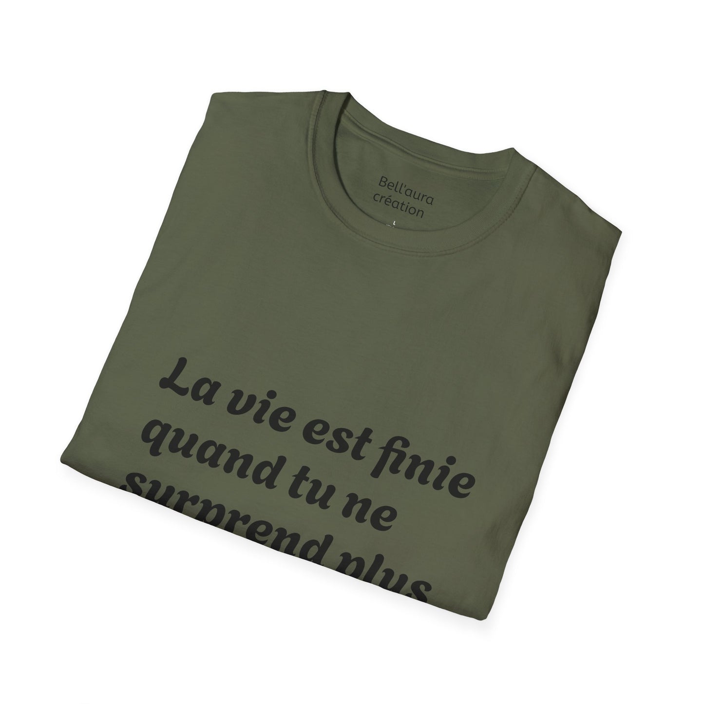 Unisex Softstyle T-Shirt with Thought-Provoking Quote, Comfortable Casual Wear, Gift for Friends, Inspirational Apparel, Meaningful Tees