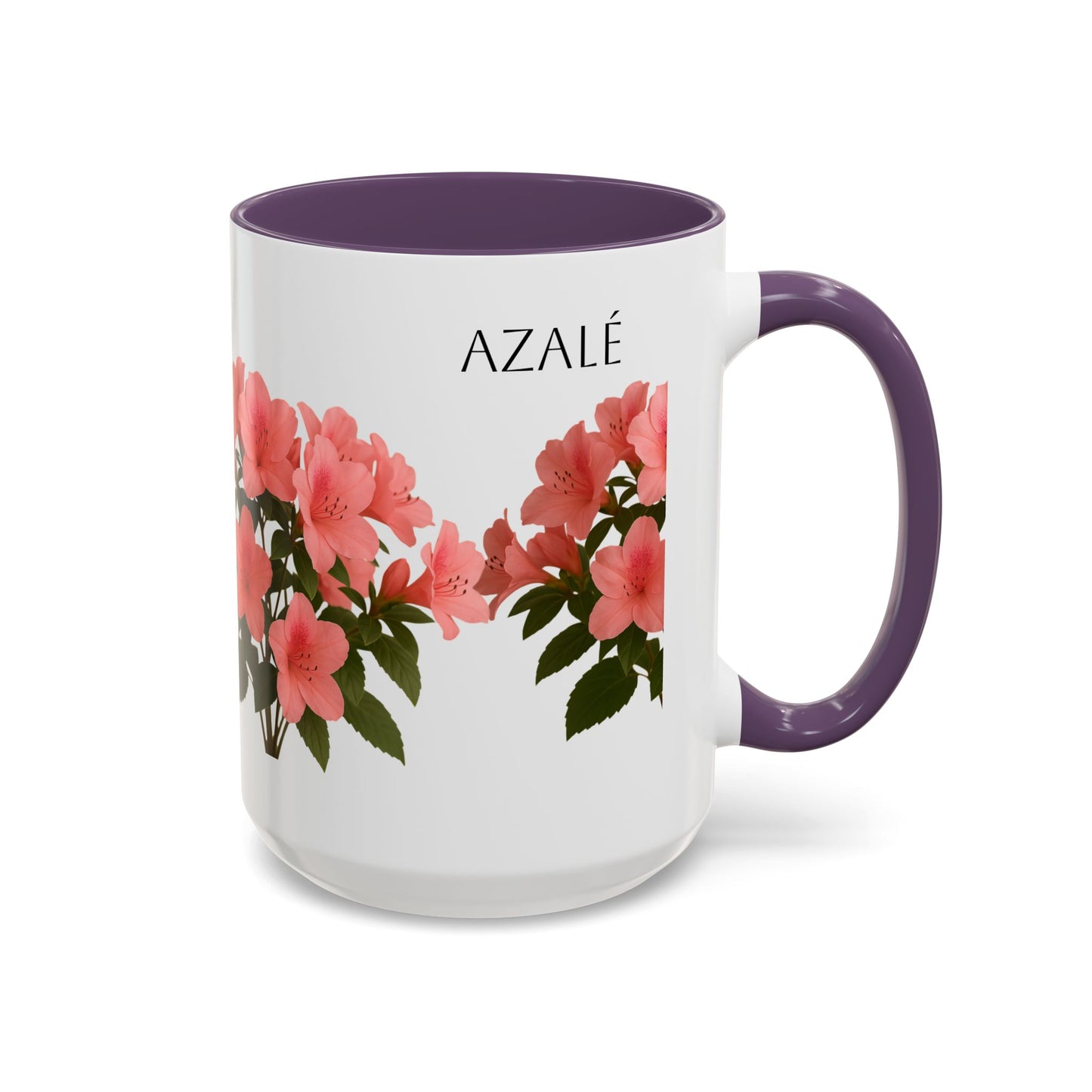 Azalea Floral Coffee Mug, Elegant Tea Cup, Gift for Garden Lovers, Mother's Day, Flower Enthusiasts, Home Decor