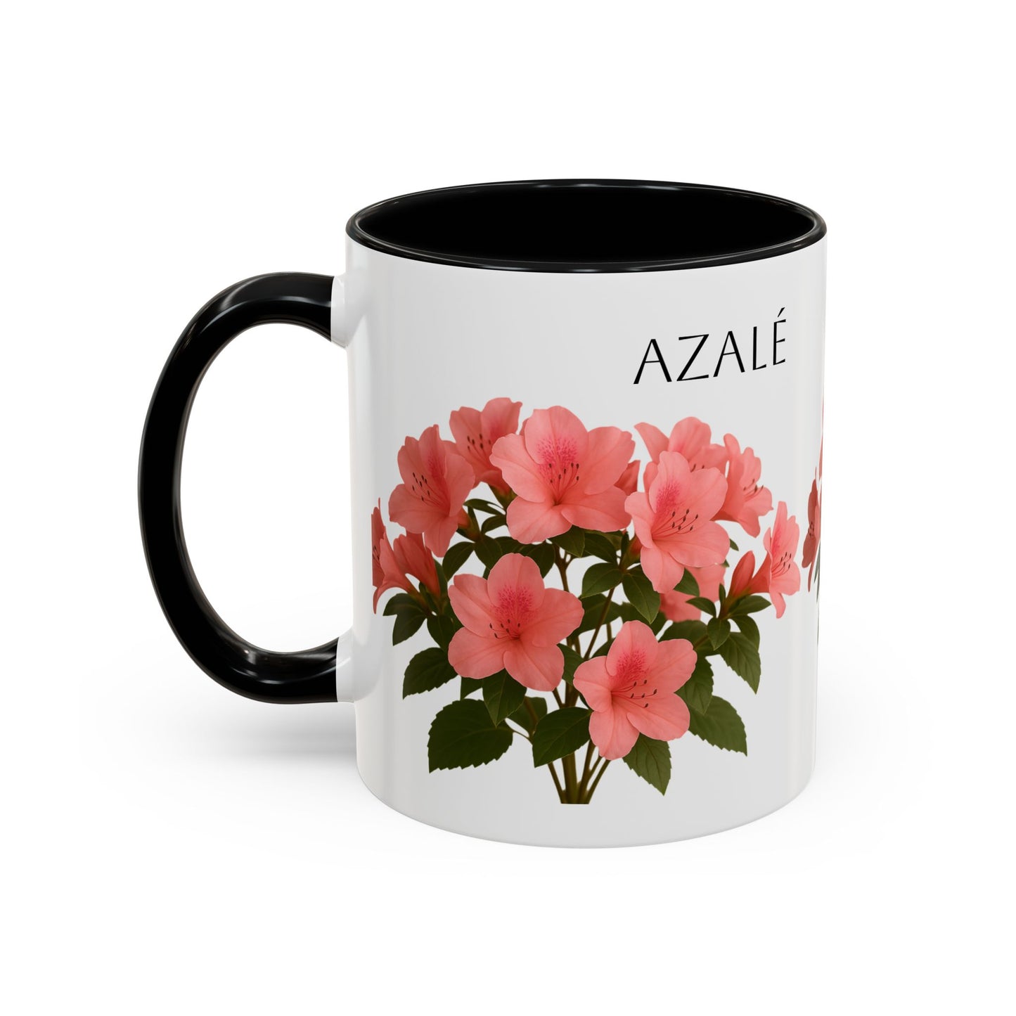 Azalea Floral Coffee Mug, Elegant Tea Cup, Gift for Garden Lovers, Mother's Day, Flower Enthusiasts, Home Decor