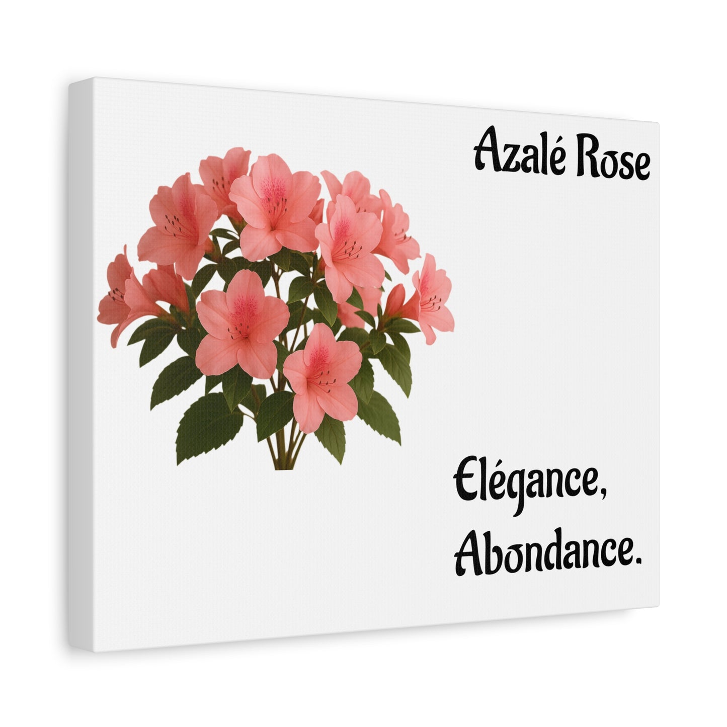 Elegant Azalea Rose Canvas Art, Floral Wall Decor, Home Decoration, Gifts for Her, Botanical Wall Art, Mother's Day Gift