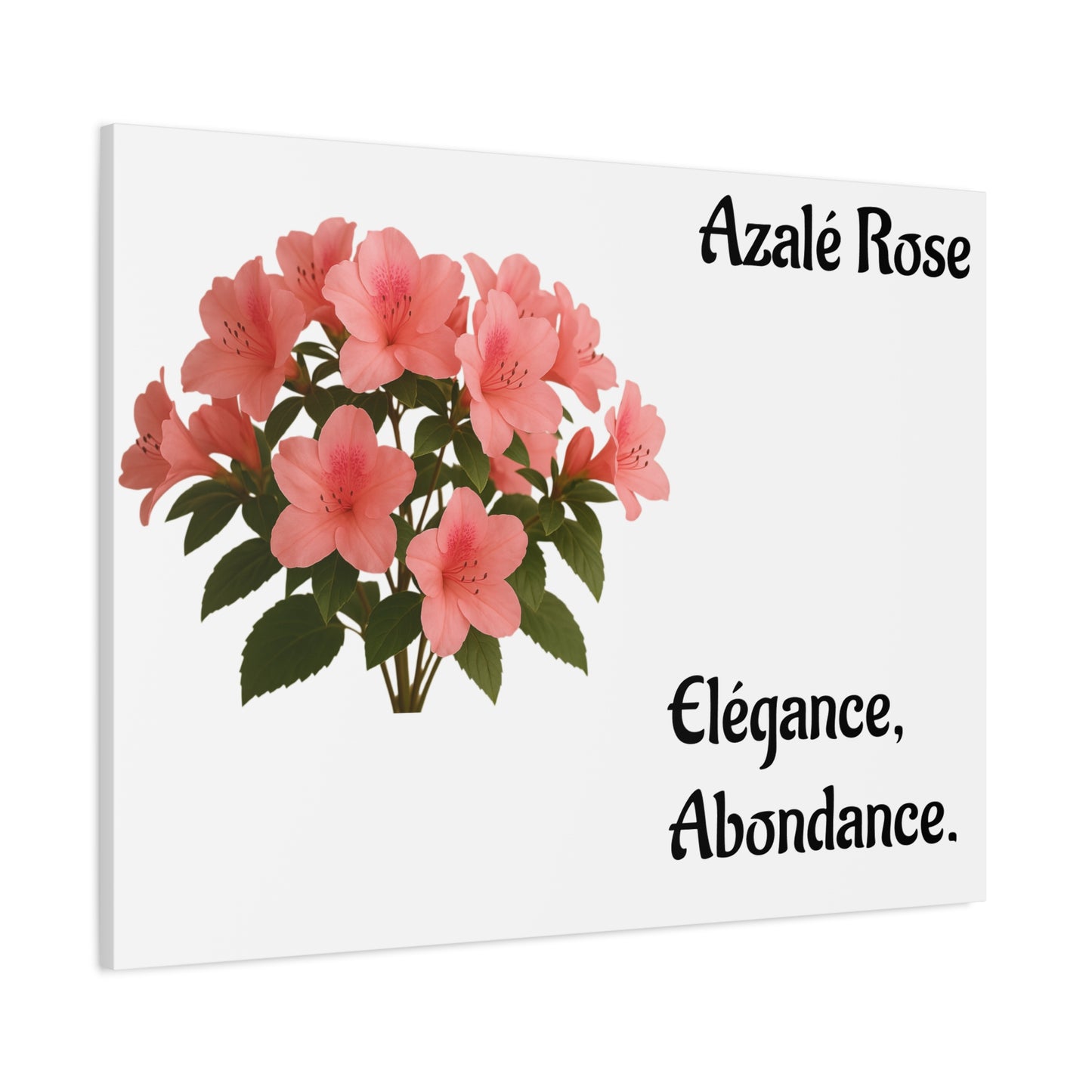 Elegant Azalea Rose Canvas Art, Floral Wall Decor, Home Decoration, Gifts for Her, Botanical Wall Art, Mother's Day Gift