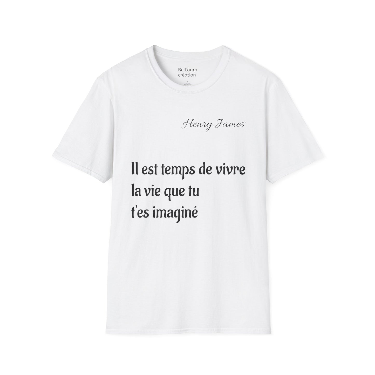 Inspirational Quote Unisex Softstyle T-Shirt | Motivational Tee | Gift for Book Lovers, Literature Enthusiasts, Graduation, Birthday