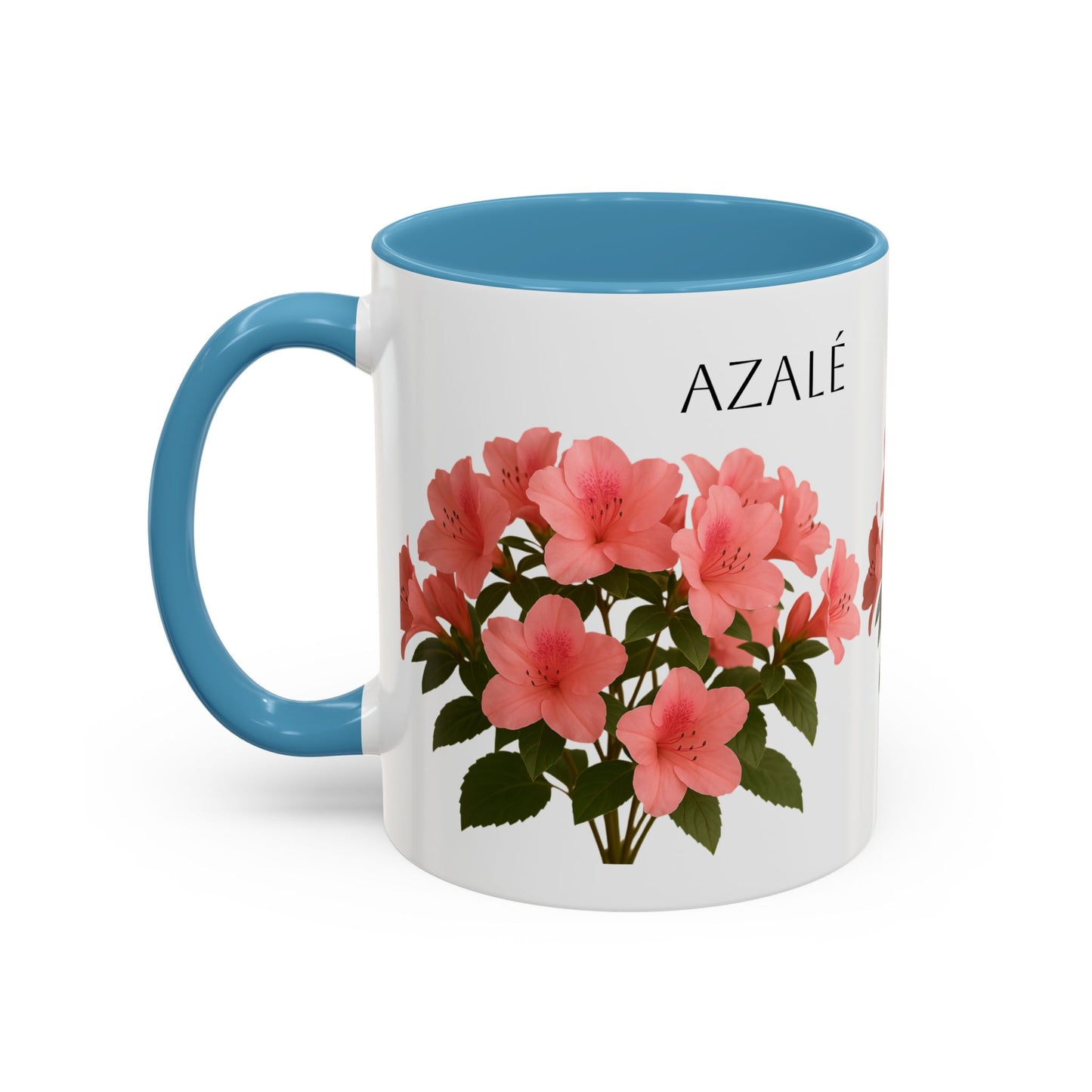 Azalea Floral Coffee Mug, Elegant Tea Cup, Gift for Garden Lovers, Mother's Day, Flower Enthusiasts, Home Decor