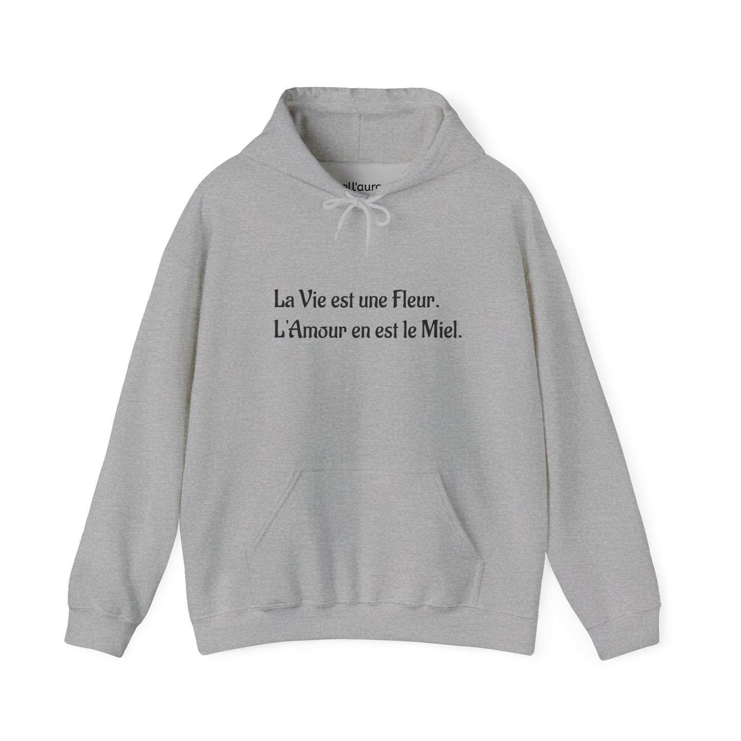 Chic Floral Quote Hoodie, Inspirational Sweatshirt, Gift for Her, Spring Casual Wear, Cozy Lounge Top