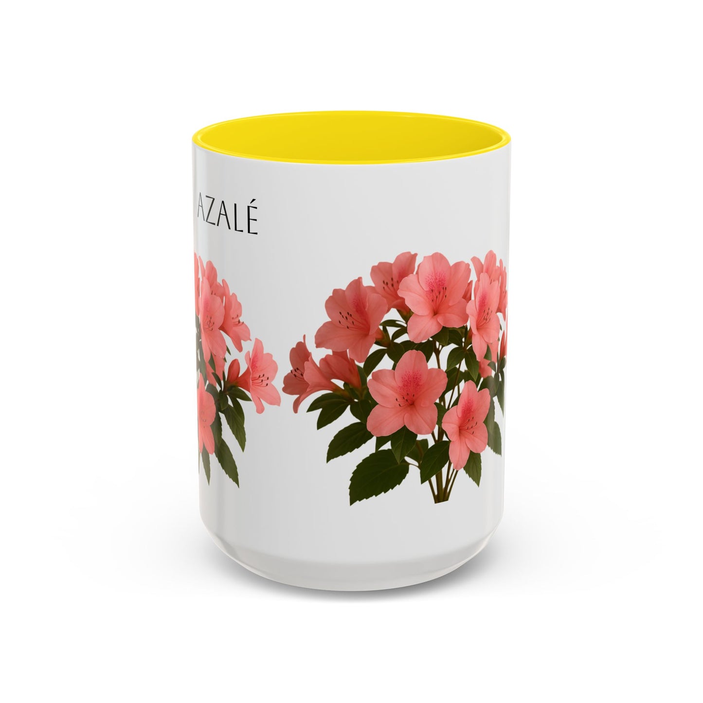 Azalea Floral Coffee Mug, Elegant Tea Cup, Gift for Garden Lovers, Mother's Day, Flower Enthusiasts, Home Decor
