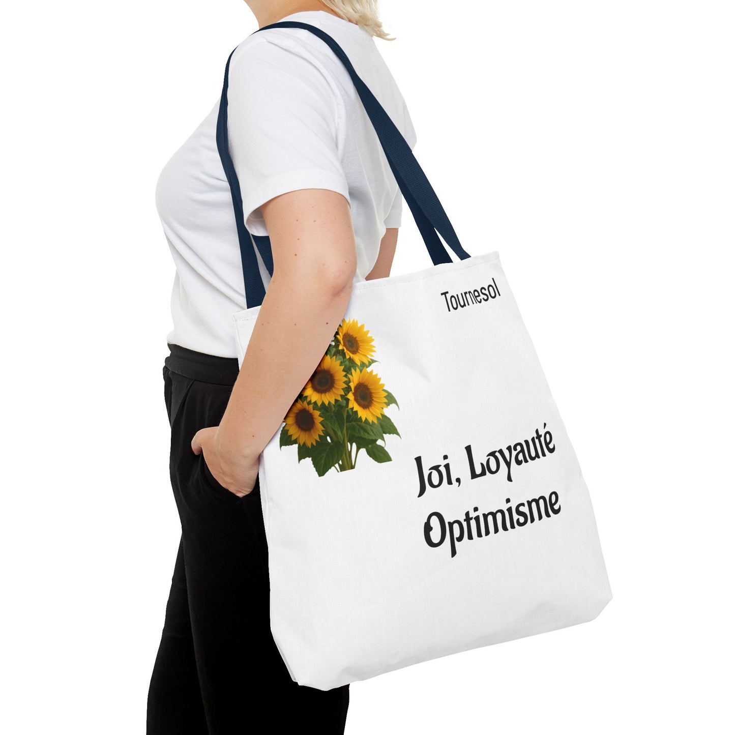 Sunflower Tote Bag - Joy and Optimism Design, Eco-Friendly Tote, Floral Shopping Bag, Gift for Nature Lovers, Summer Accessory