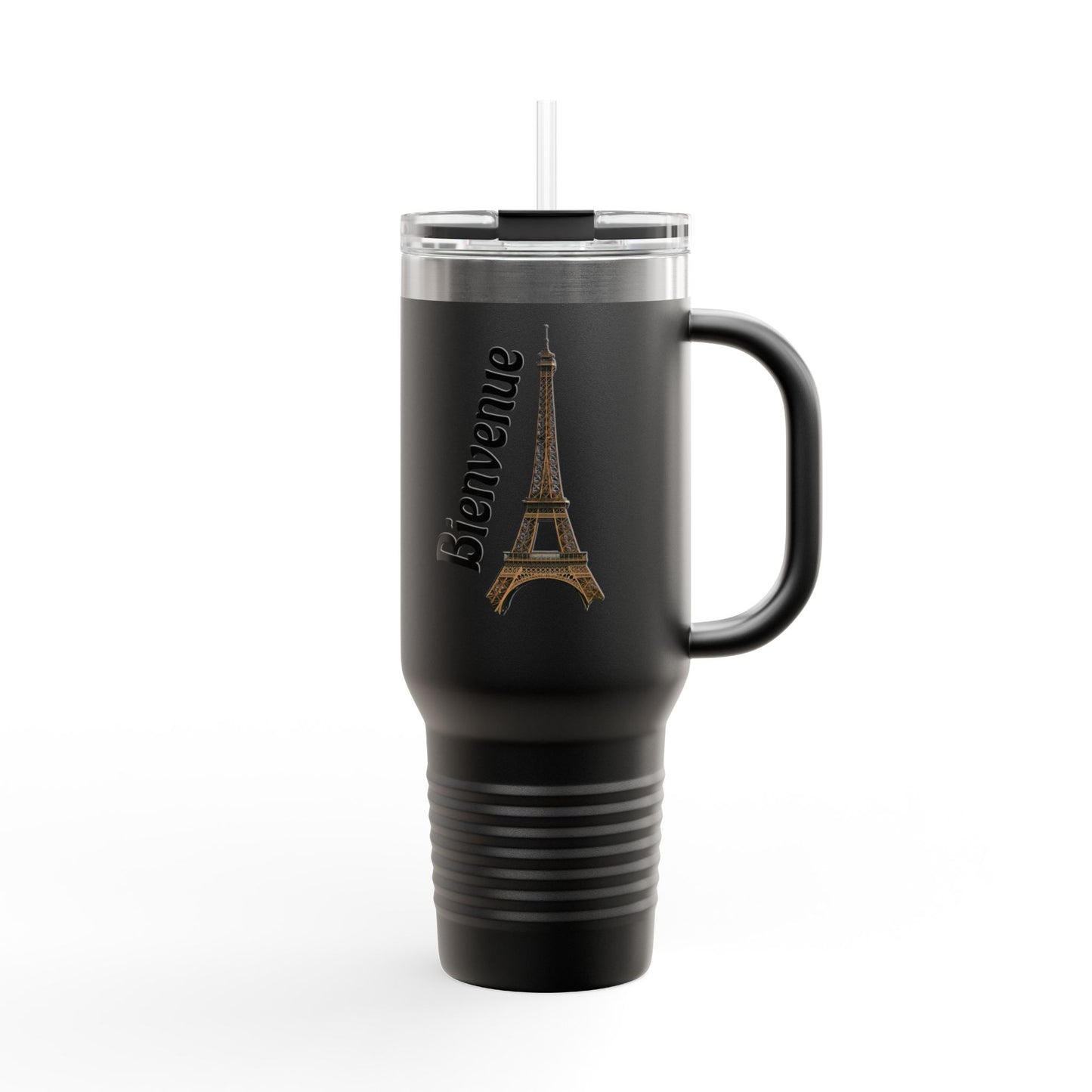 Eiffel Tower Insulated Travel Mug – 40oz, Keeps Drinks Hot/Cold, Perfect for Travel, Coffee Lovers, Gifts for Paris Enthusiasts