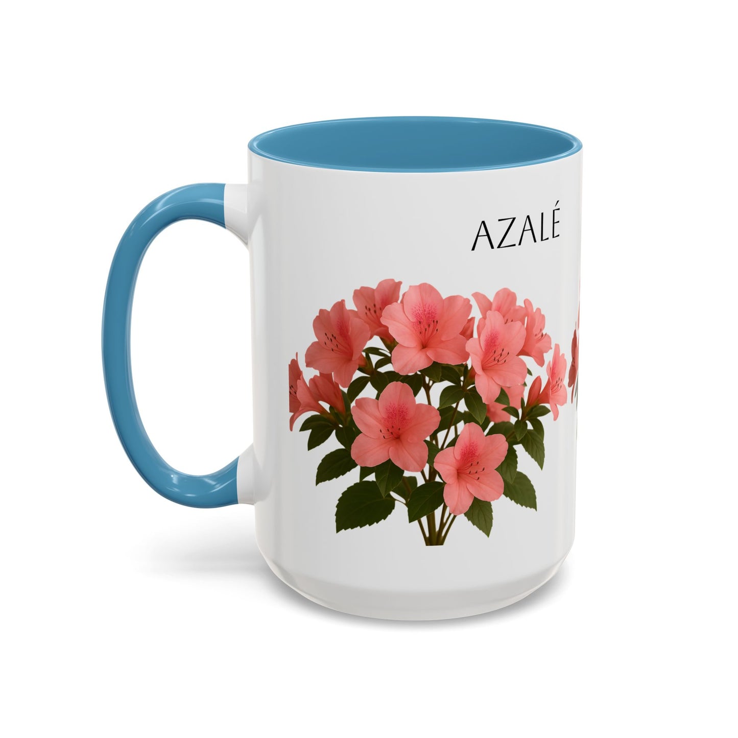 Azalea Floral Coffee Mug, Elegant Tea Cup, Gift for Garden Lovers, Mother's Day, Flower Enthusiasts, Home Decor