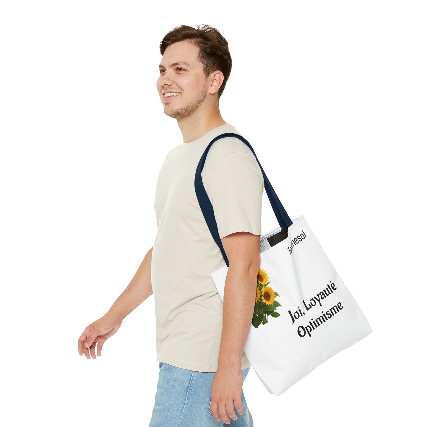 Sunflower Tote Bag - Joy and Optimism Design, Eco-Friendly Tote, Floral Shopping Bag, Gift for Nature Lovers, Summer Accessory