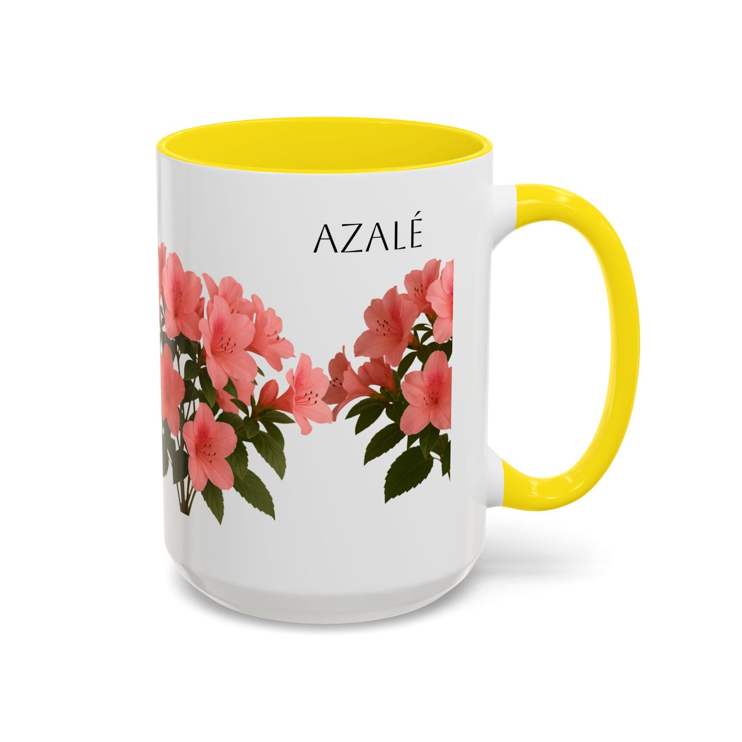 Azalea Floral Coffee Mug, Elegant Tea Cup, Gift for Garden Lovers, Mother's Day, Flower Enthusiasts, Home Decor