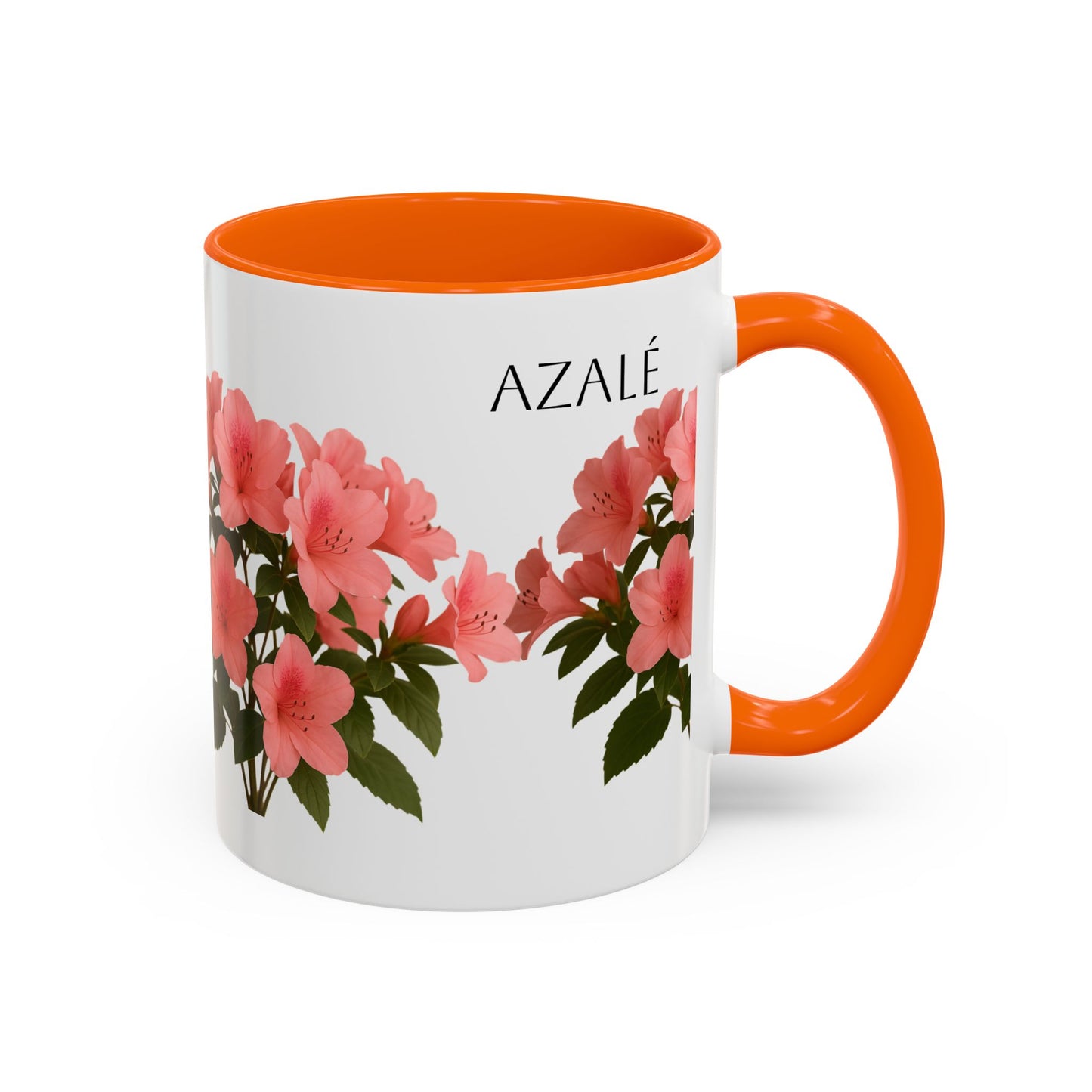 Azalea Floral Coffee Mug, Elegant Tea Cup, Gift for Garden Lovers, Mother's Day, Flower Enthusiasts, Home Decor