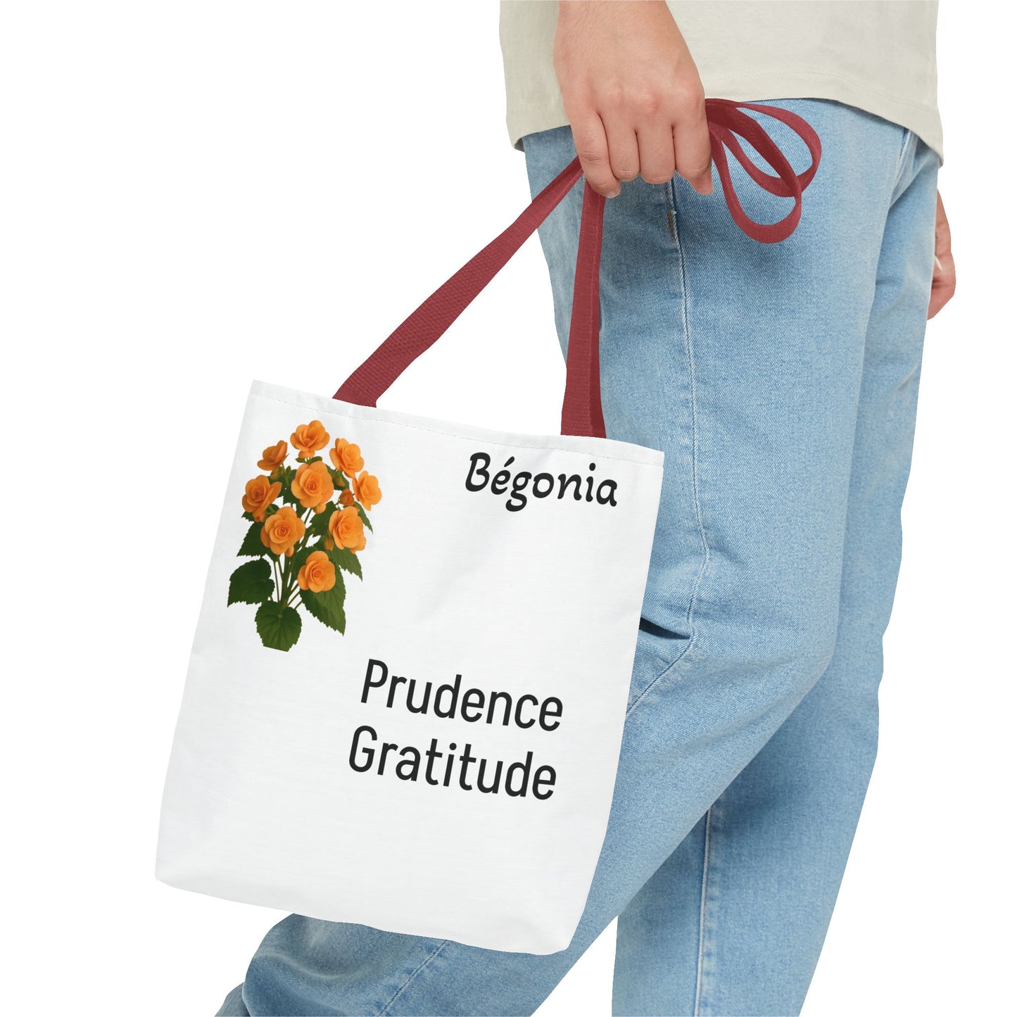 Botanical Gratitude Tote Bag, Floral Shopper, Eco-Friendly Gift Bag, Gardening Tote, Mother's Day Gift, Nature Lover Accessory