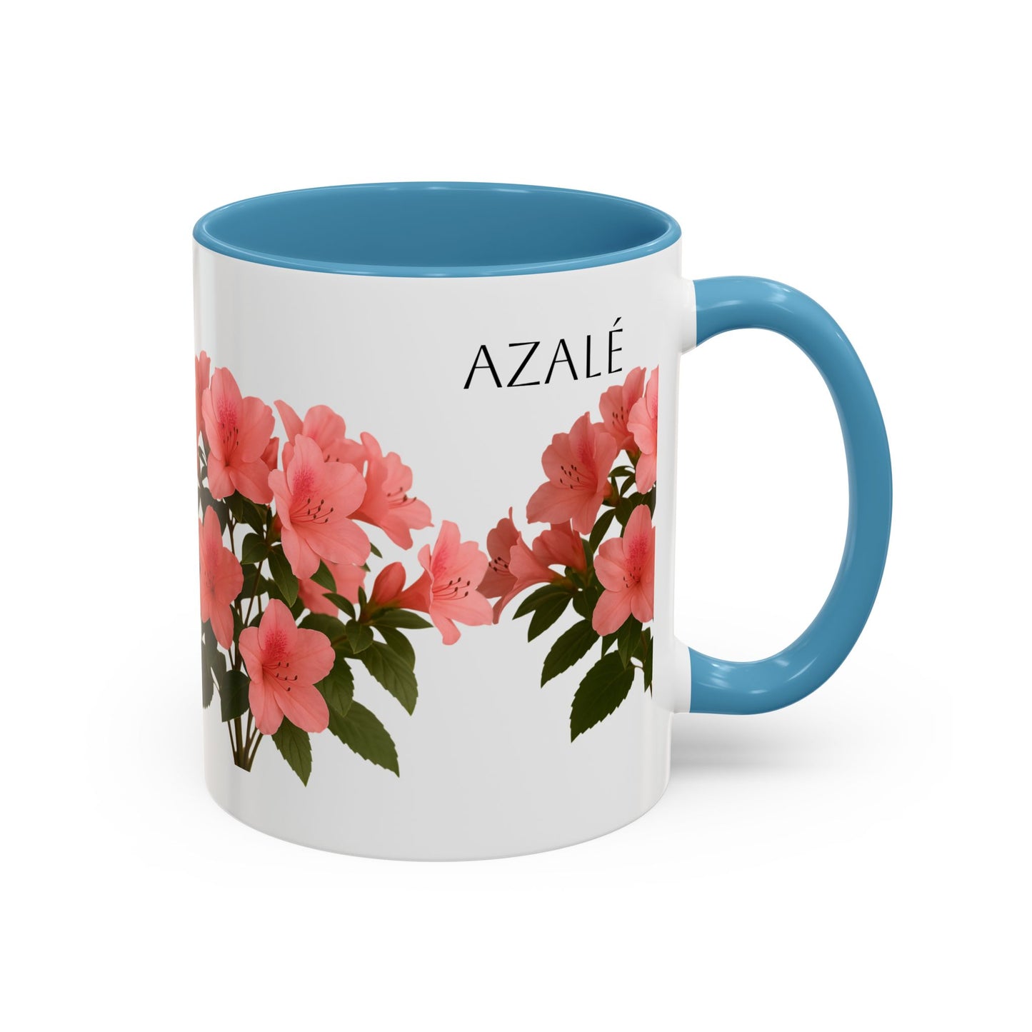 Azalea Floral Coffee Mug, Elegant Tea Cup, Gift for Garden Lovers, Mother's Day, Flower Enthusiasts, Home Decor