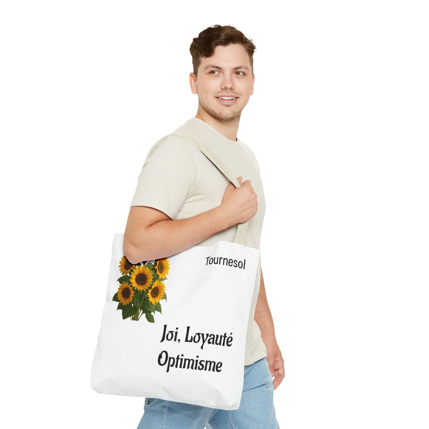 Sunflower Tote Bag - Joy and Optimism Design, Eco-Friendly Tote, Floral Shopping Bag, Gift for Nature Lovers, Summer Accessory