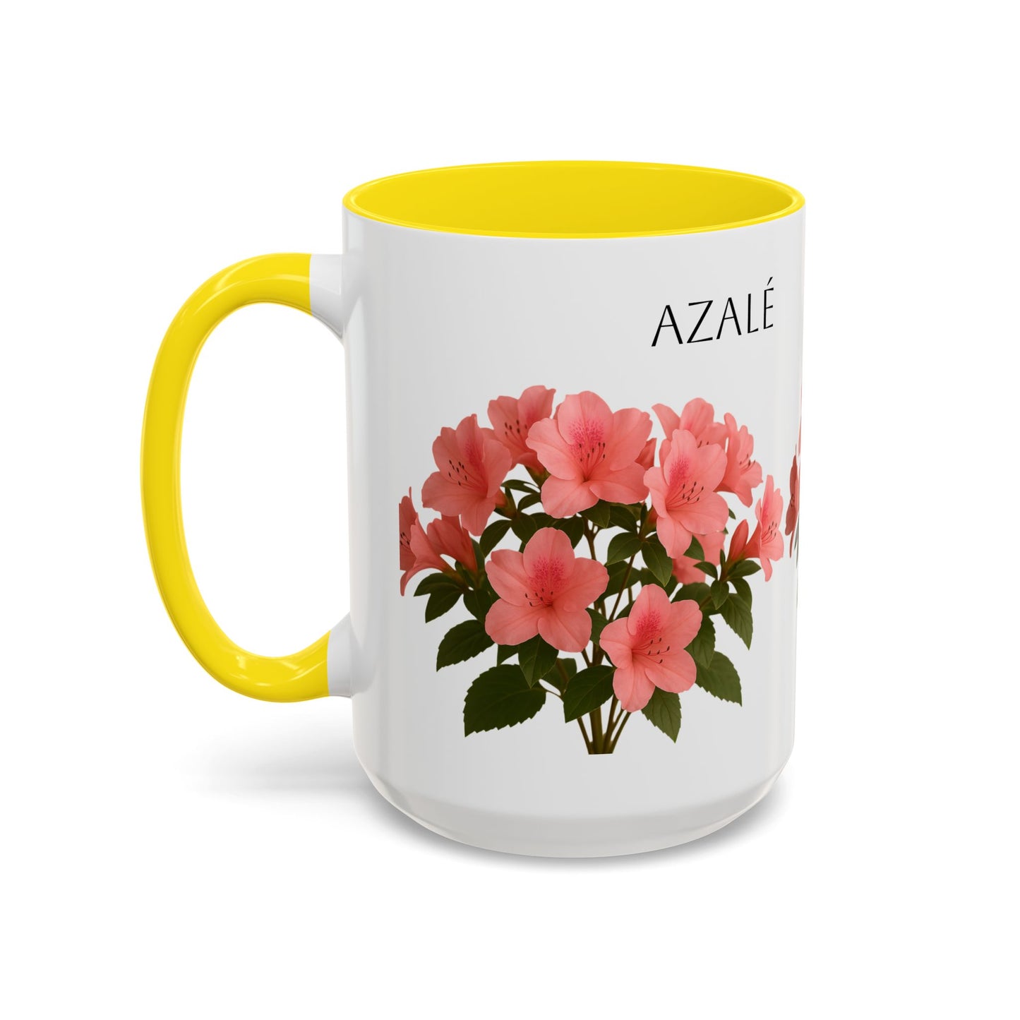 Azalea Floral Coffee Mug, Elegant Tea Cup, Gift for Garden Lovers, Mother's Day, Flower Enthusiasts, Home Decor