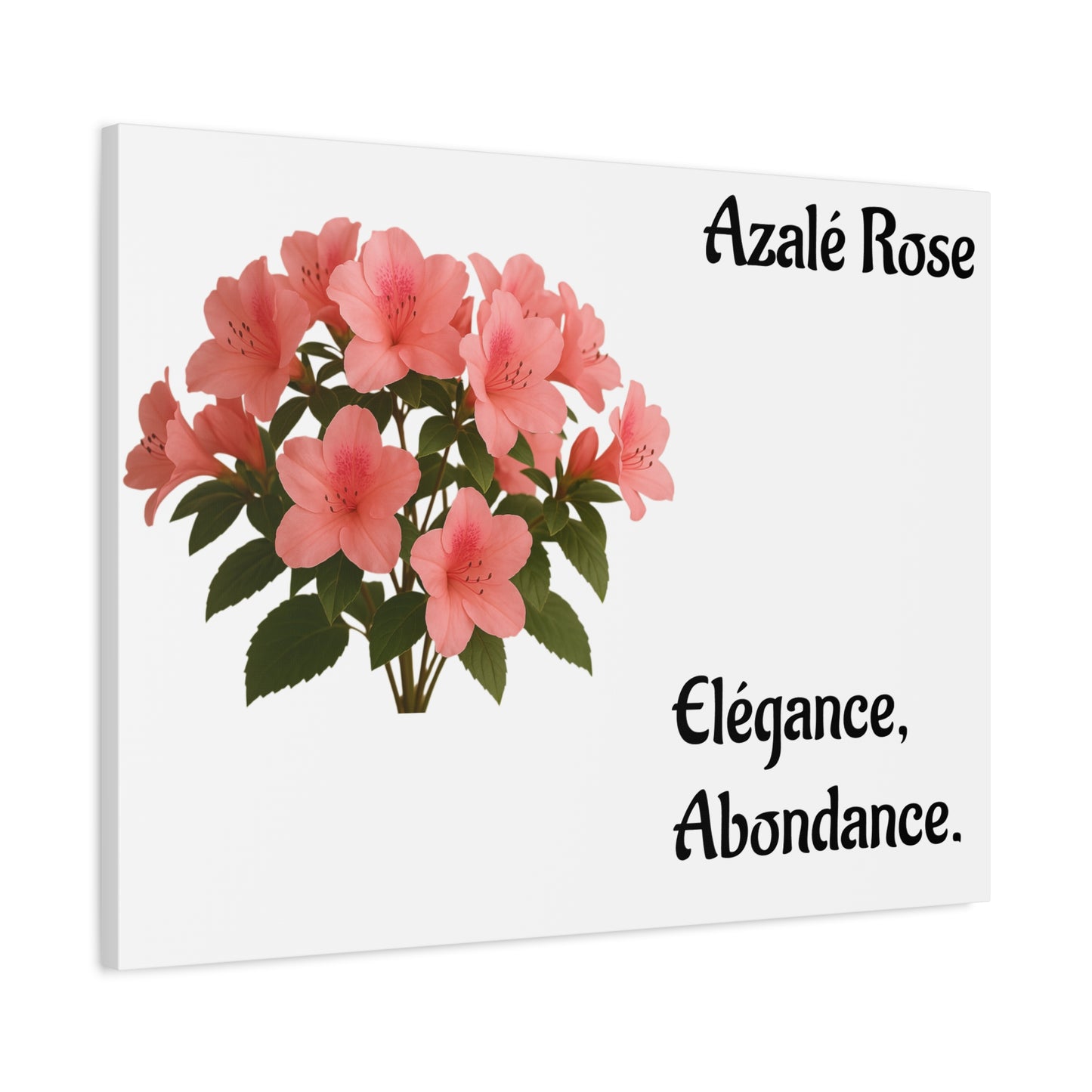Elegant Azalea Rose Canvas Art, Floral Wall Decor, Home Decoration, Gifts for Her, Botanical Wall Art, Mother's Day Gift