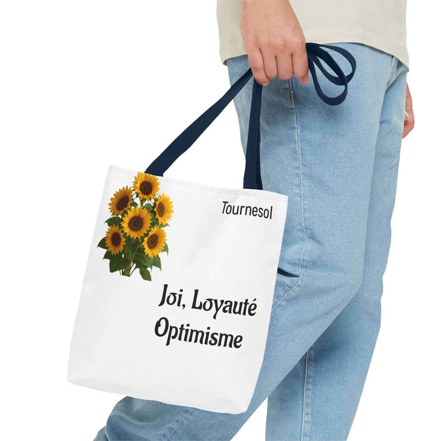 Sunflower Tote Bag - Joy and Optimism Design, Eco-Friendly Tote, Floral Shopping Bag, Gift for Nature Lovers, Summer Accessory