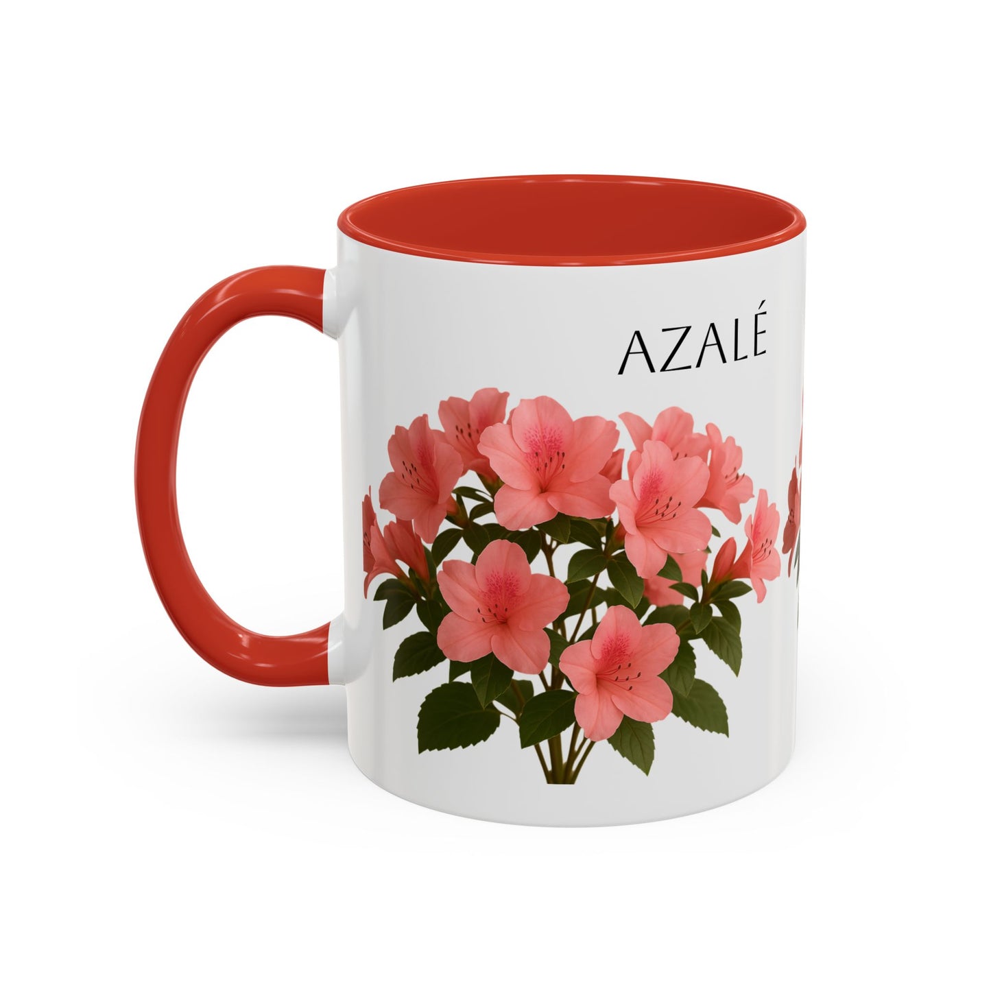 Azalea Floral Coffee Mug, Elegant Tea Cup, Gift for Garden Lovers, Mother's Day, Flower Enthusiasts, Home Decor