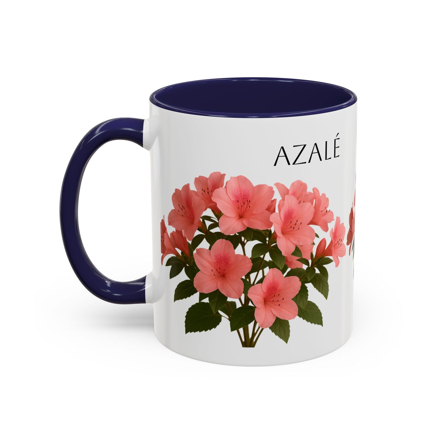 Azalea Floral Coffee Mug, Elegant Tea Cup, Gift for Garden Lovers, Mother's Day, Flower Enthusiasts, Home Decor