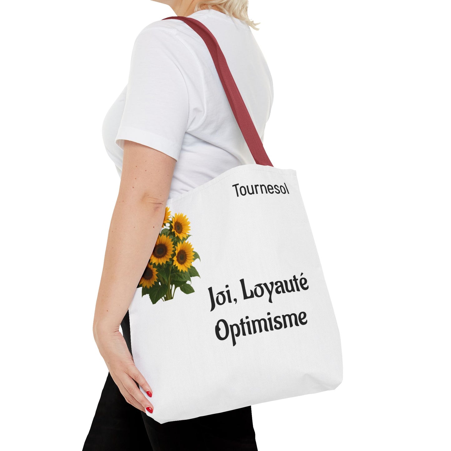 Sunflower Tote Bag - Joy and Optimism Design, Eco-Friendly Tote, Floral Shopping Bag, Gift for Nature Lovers, Summer Accessory