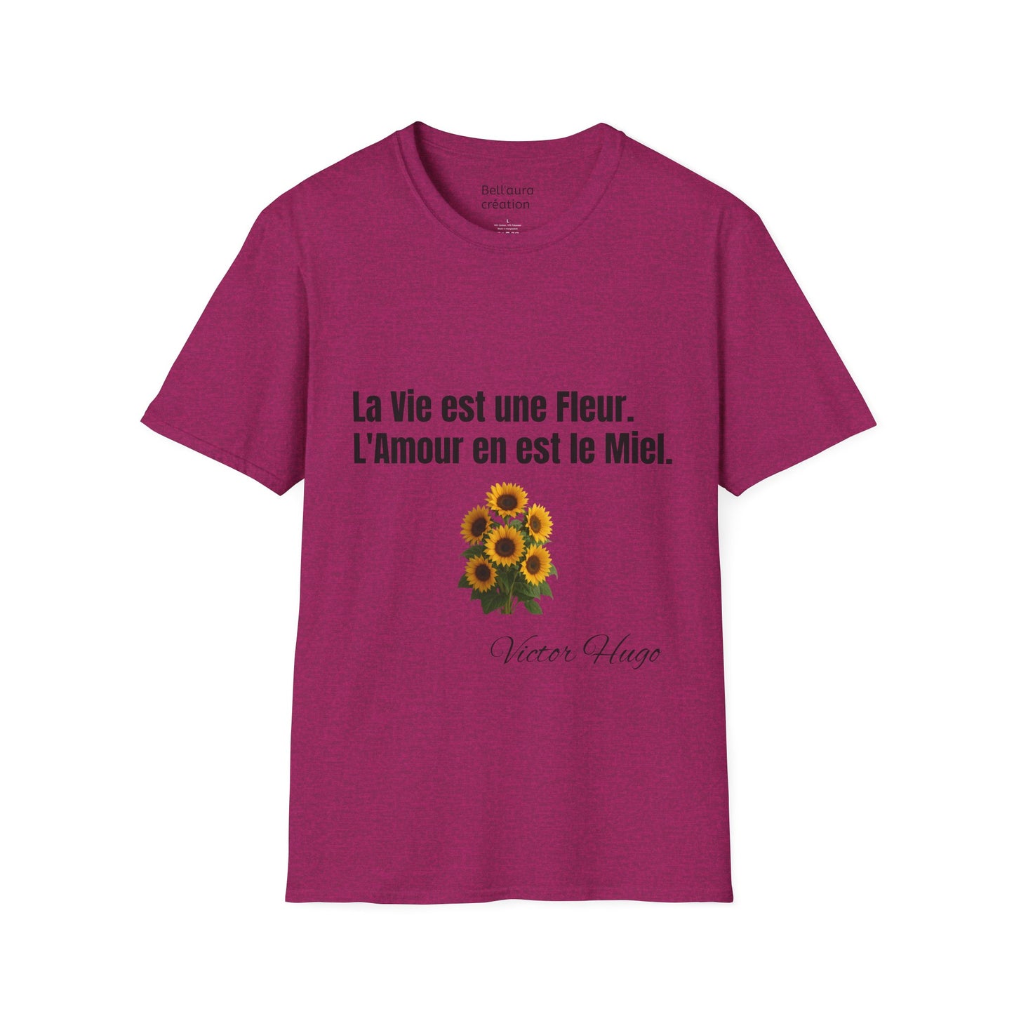 Flower Quote Unisex T-Shirt, Inspirational Tee, Gift for Her, Garden Lover Shirt, Mother's Day Present, Nature Lover Apparel