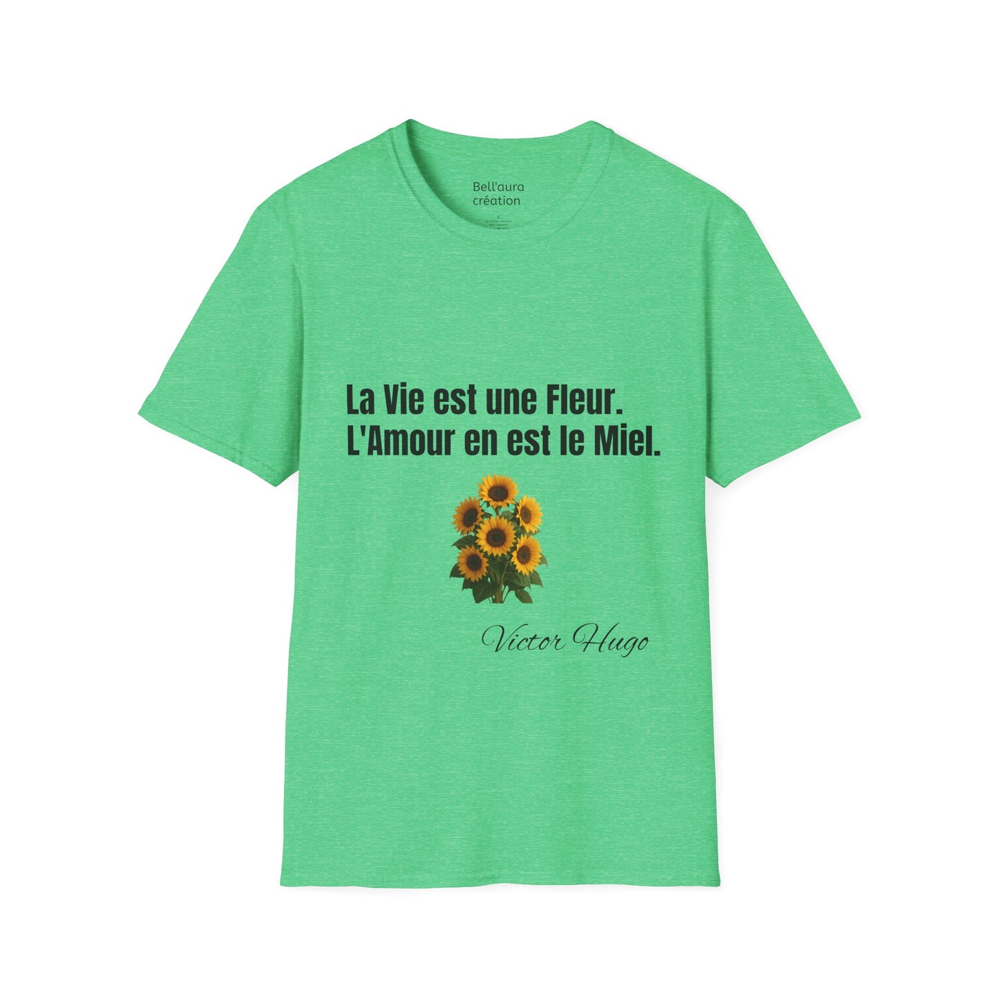 Flower Quote Unisex T-Shirt, Inspirational Tee, Gift for Her, Garden Lover Shirt, Mother's Day Present, Nature Lover Apparel