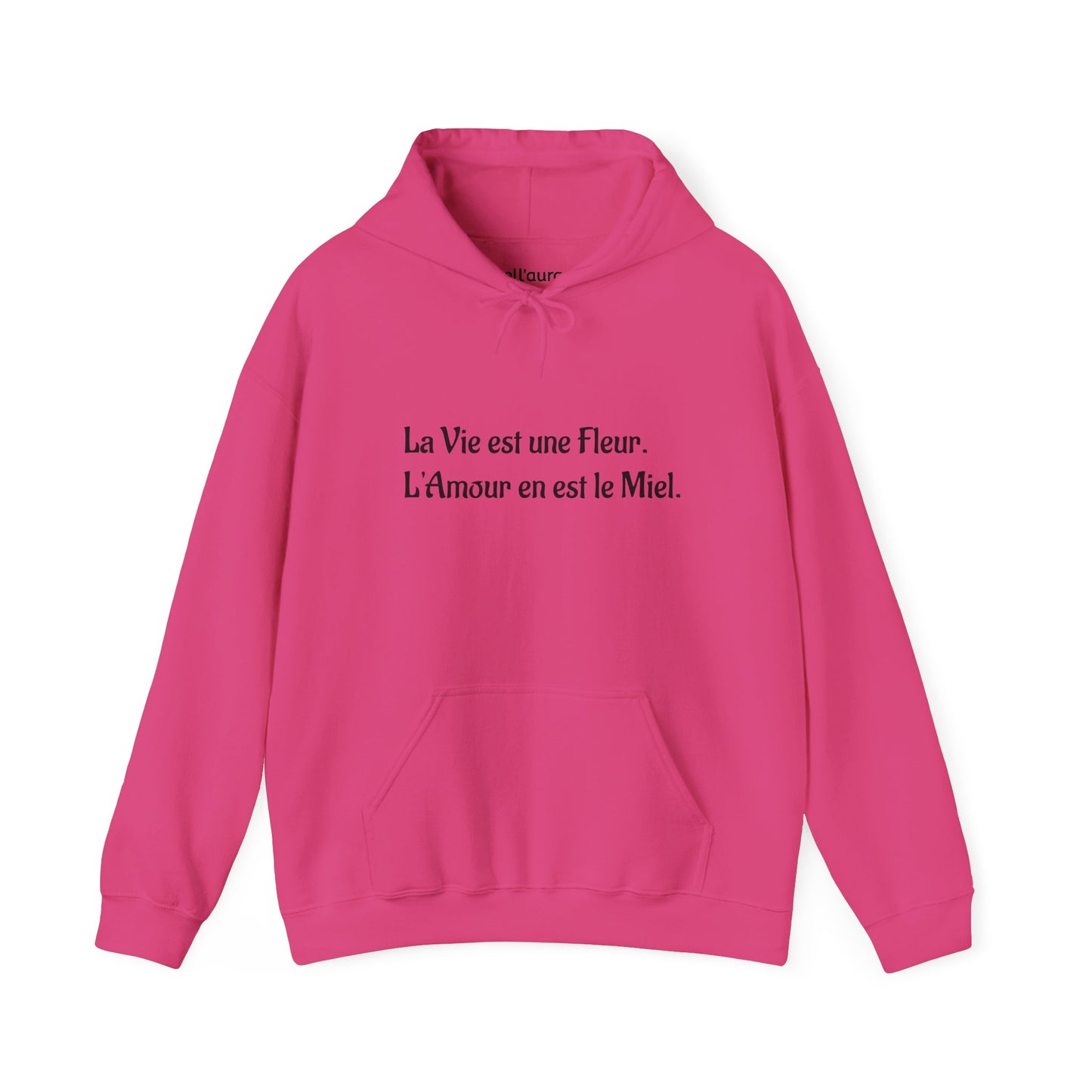 Chic Floral Quote Hoodie, Inspirational Sweatshirt, Gift for Her, Spring Casual Wear, Cozy Lounge Top