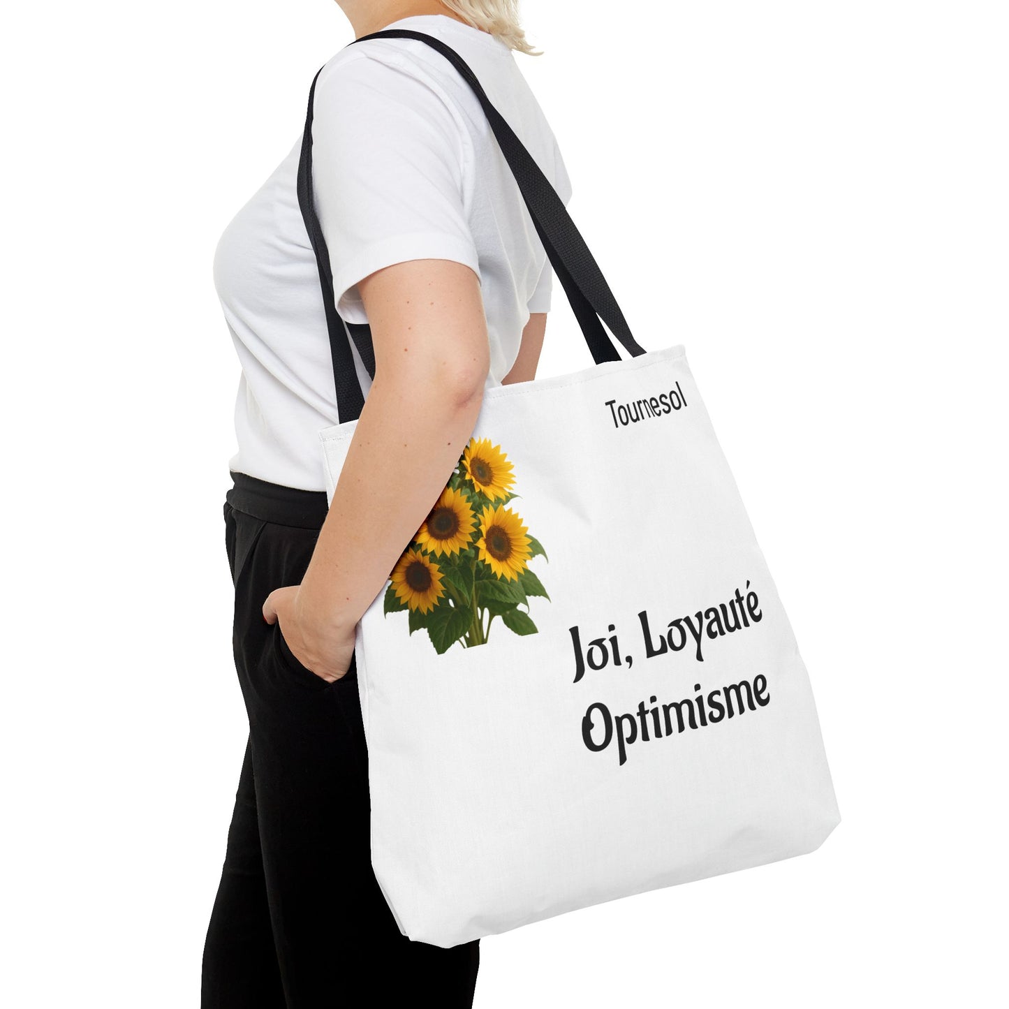 Sunflower Tote Bag - Joy and Optimism Design, Eco-Friendly Tote, Floral Shopping Bag, Gift for Nature Lovers, Summer Accessory