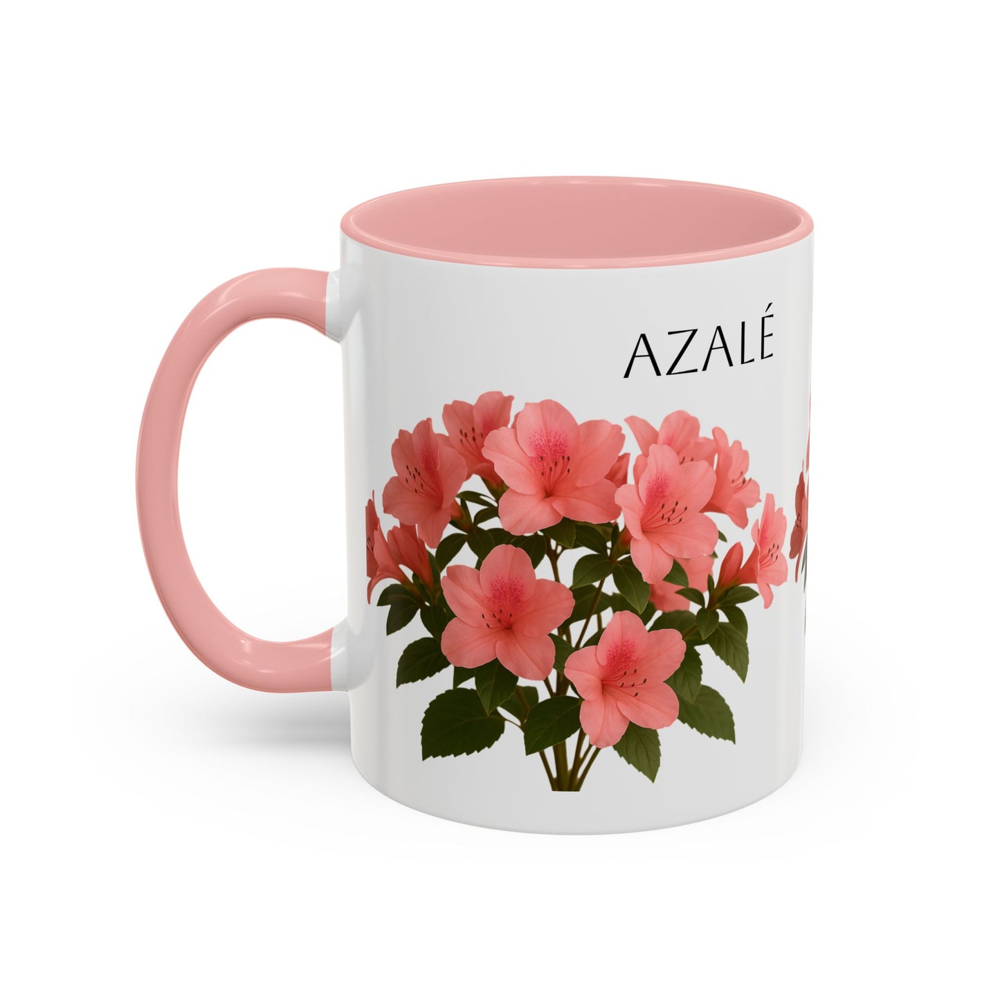 Azalea Floral Coffee Mug, Elegant Tea Cup, Gift for Garden Lovers, Mother's Day, Flower Enthusiasts, Home Decor