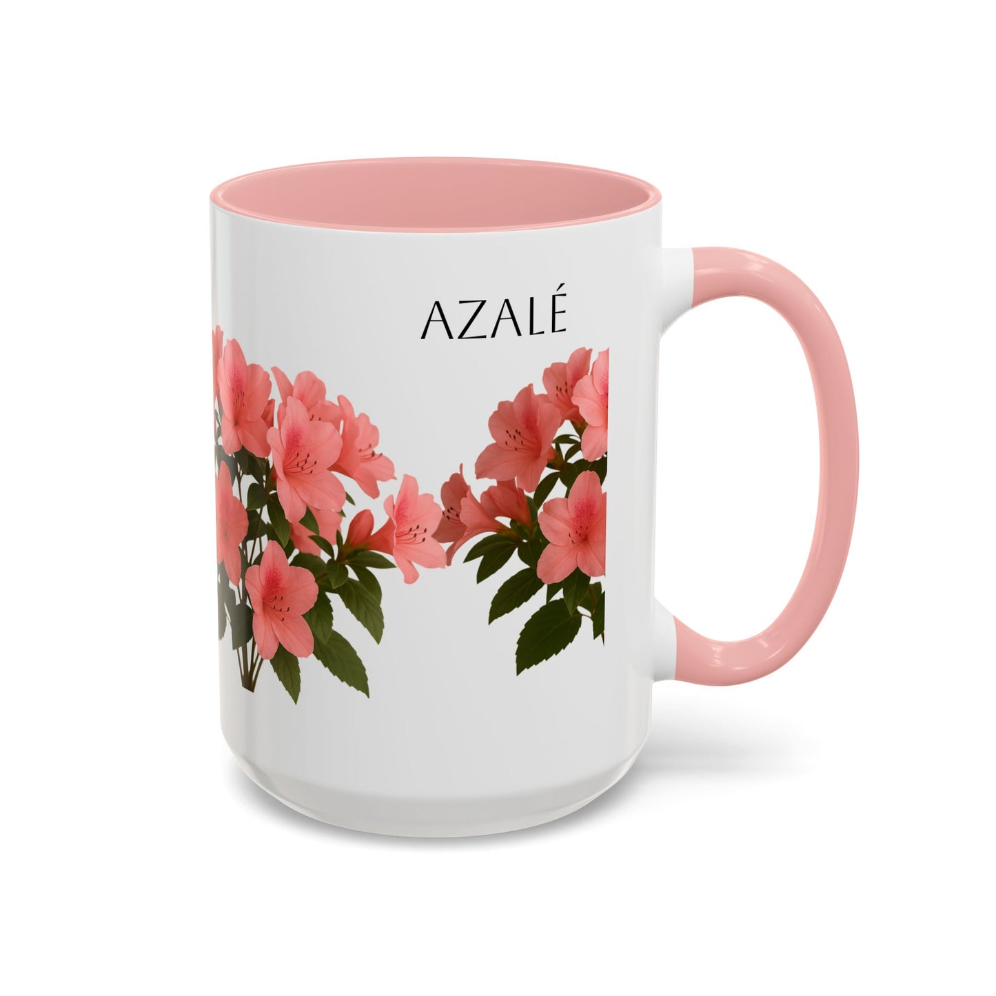 Azalea Floral Coffee Mug, Elegant Tea Cup, Gift for Garden Lovers, Mother's Day, Flower Enthusiasts, Home Decor