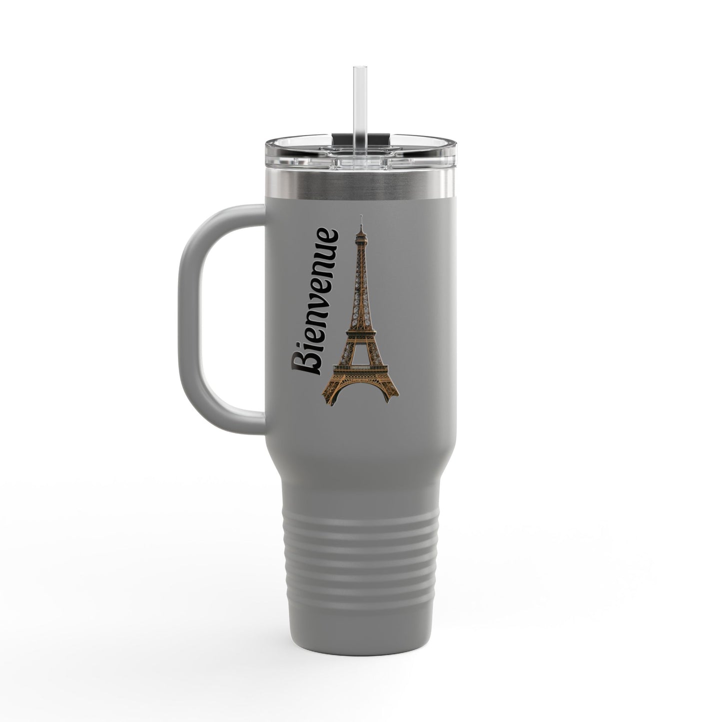 Eiffel Tower Insulated Travel Mug – 40oz, Keeps Drinks Hot/Cold, Perfect for Travel, Coffee Lovers, Gifts for Paris Enthusiasts