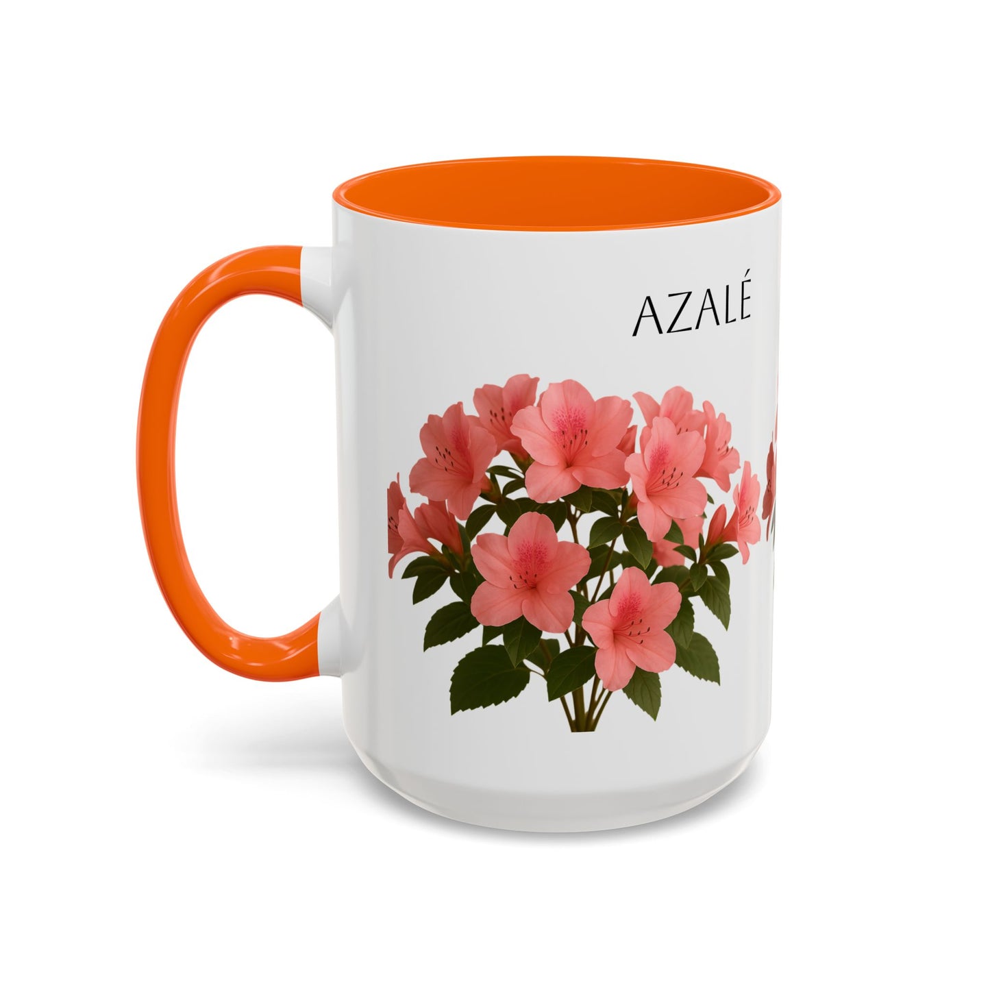 Azalea Floral Coffee Mug, Elegant Tea Cup, Gift for Garden Lovers, Mother's Day, Flower Enthusiasts, Home Decor
