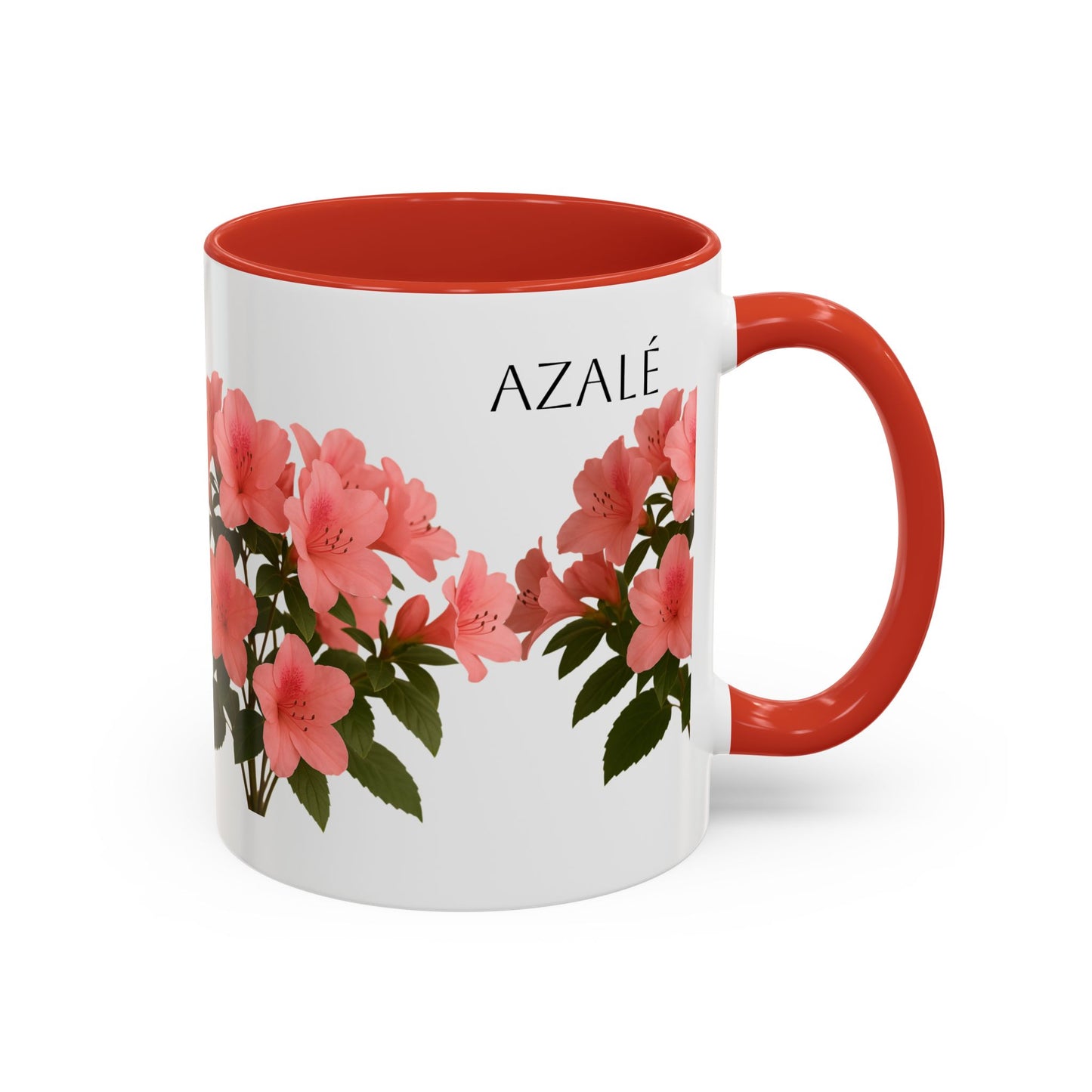 Azalea Floral Coffee Mug, Elegant Tea Cup, Gift for Garden Lovers, Mother's Day, Flower Enthusiasts, Home Decor