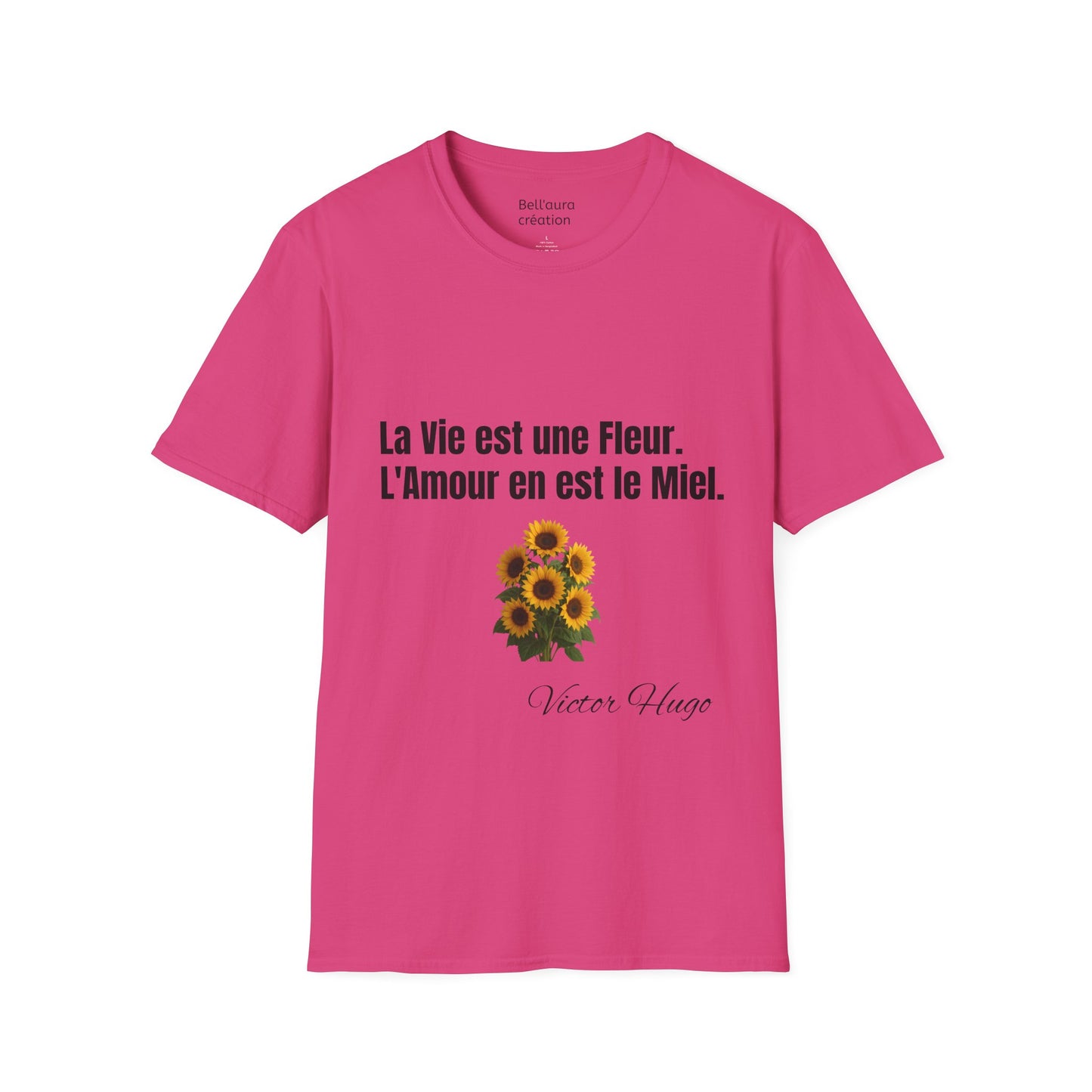 Flower Quote Unisex T-Shirt, Inspirational Tee, Gift for Her, Garden Lover Shirt, Mother's Day Present, Nature Lover Apparel