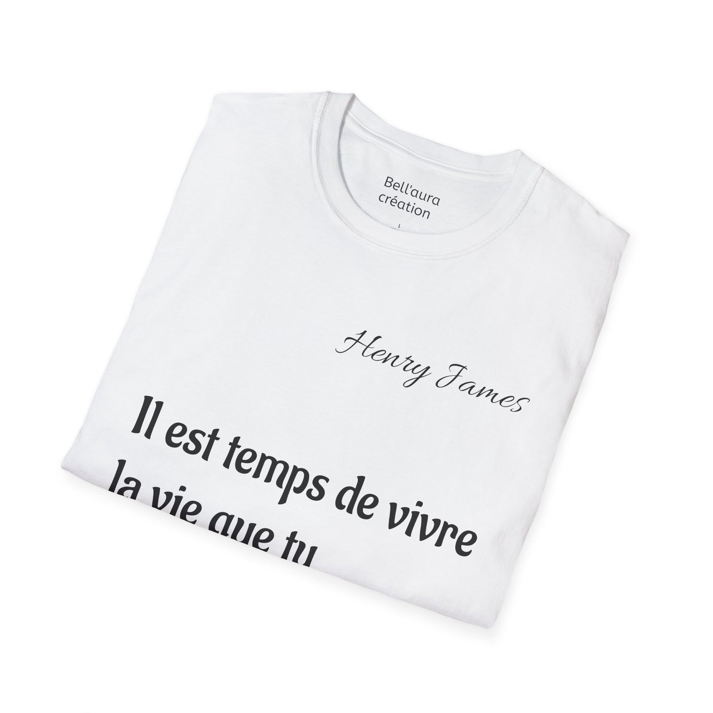 Inspirational Quote Unisex Softstyle T-Shirt | Motivational Tee | Gift for Book Lovers, Literature Enthusiasts, Graduation, Birthday