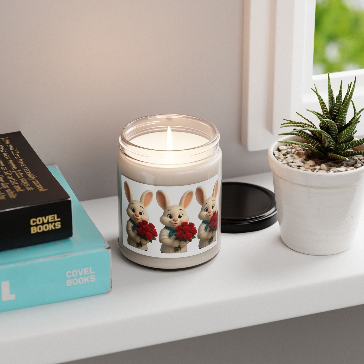 Charming Bunny Scented Soy Candle | Perfect for Easter, Spring Decor, Gift for Kids, Home Fragrance, Floral Candle
