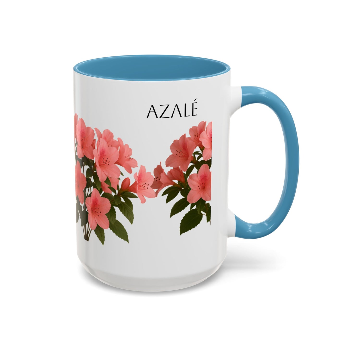 Azalea Floral Coffee Mug, Elegant Tea Cup, Gift for Garden Lovers, Mother's Day, Flower Enthusiasts, Home Decor