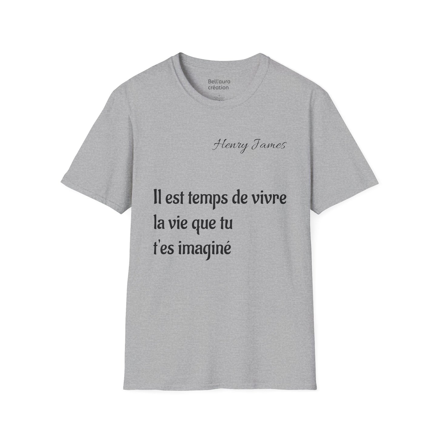 Inspirational Quote Unisex Softstyle T-Shirt | Motivational Tee | Gift for Book Lovers, Literature Enthusiasts, Graduation, Birthday