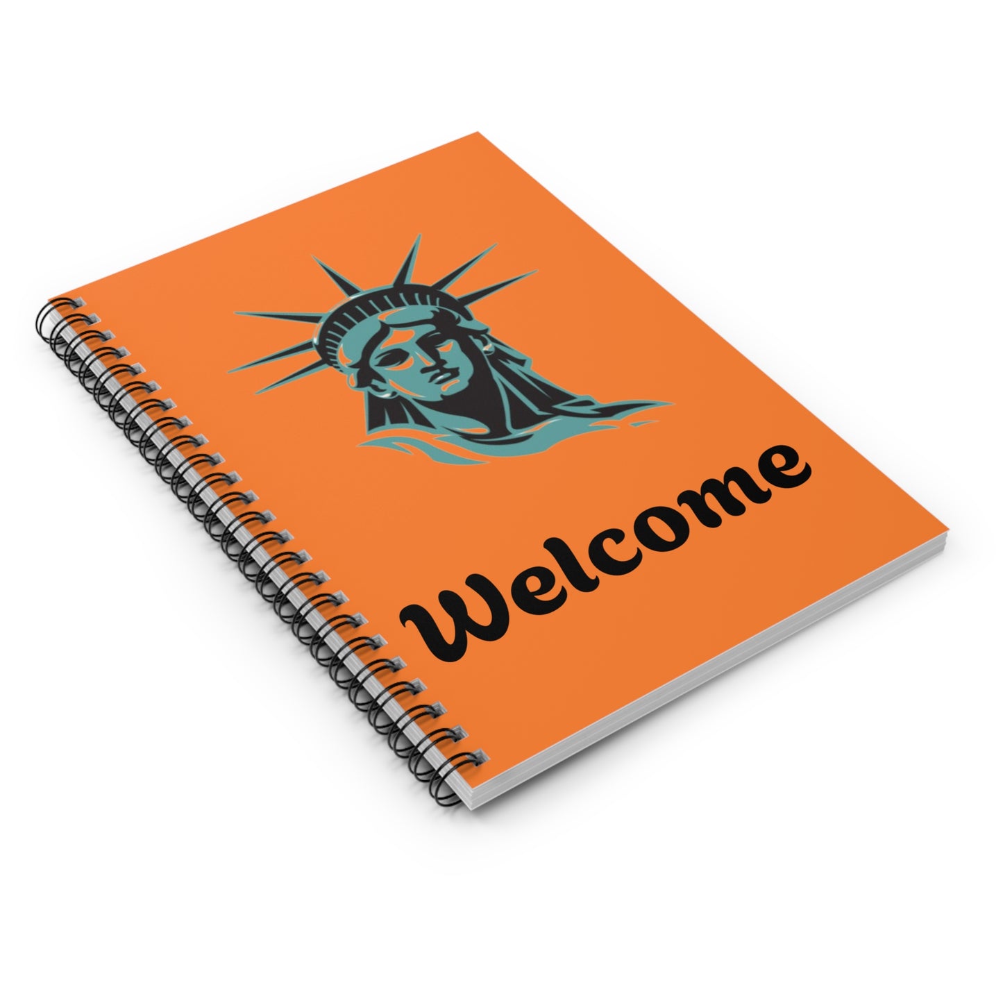 Statue of Liberty Welcome Notebook - A Creative Gift for New Beginnings, Perfect for School, Journaling, or Note-Taking