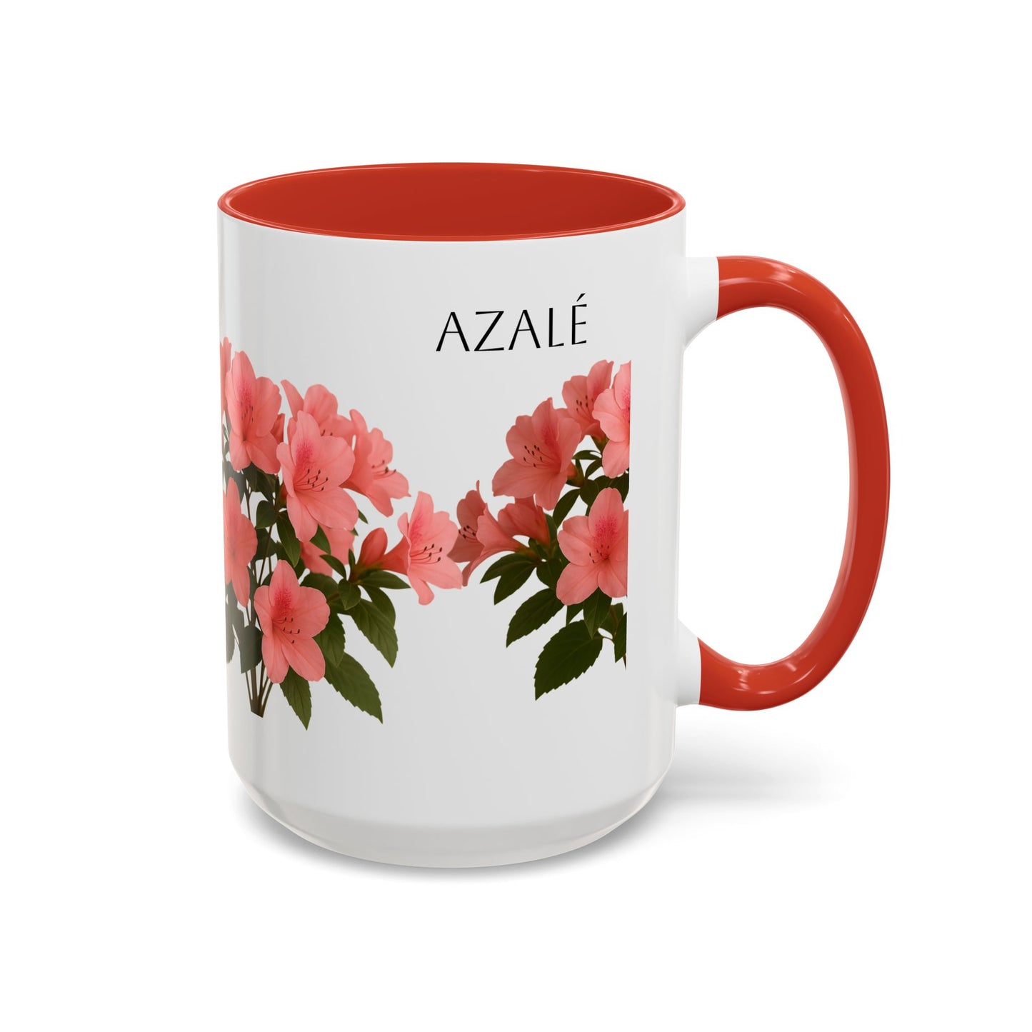 Azalea Floral Coffee Mug, Elegant Tea Cup, Gift for Garden Lovers, Mother's Day, Flower Enthusiasts, Home Decor