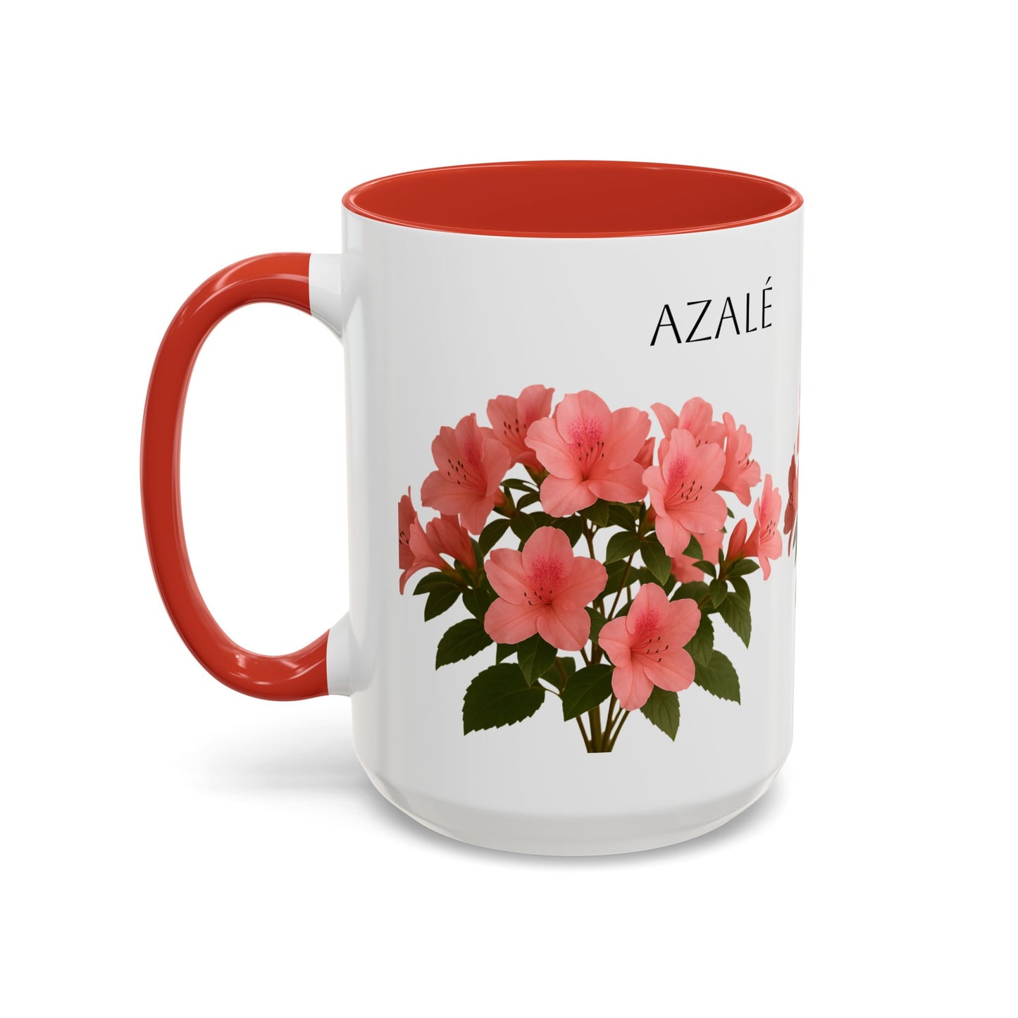 Azalea Floral Coffee Mug, Elegant Tea Cup, Gift for Garden Lovers, Mother's Day, Flower Enthusiasts, Home Decor