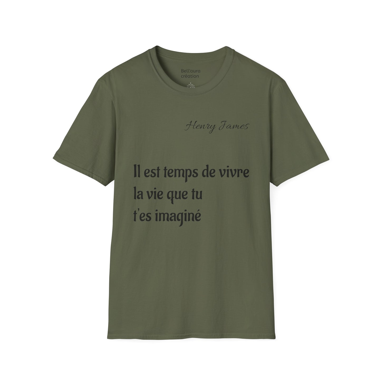 Inspirational Quote Unisex Softstyle T-Shirt | Motivational Tee | Gift for Book Lovers, Literature Enthusiasts, Graduation, Birthday