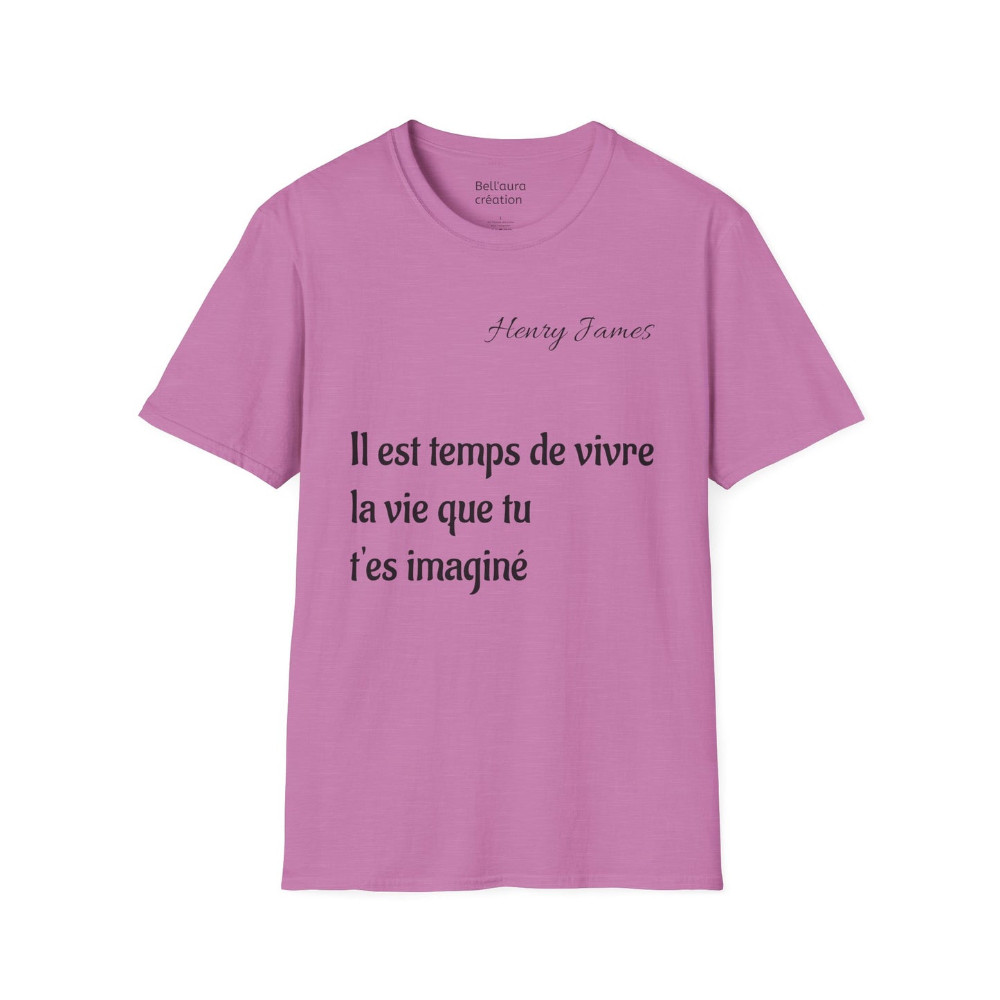 Inspirational Quote Unisex Softstyle T-Shirt | Motivational Tee | Gift for Book Lovers, Literature Enthusiasts, Graduation, Birthday